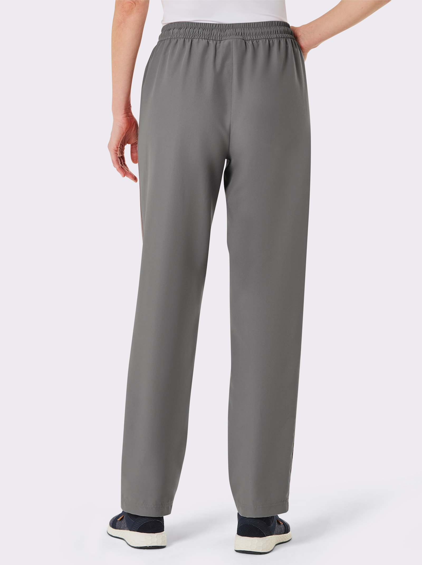 Catamaran Sports Funktionshose mit Kontraststreifen - grau-grapefruit