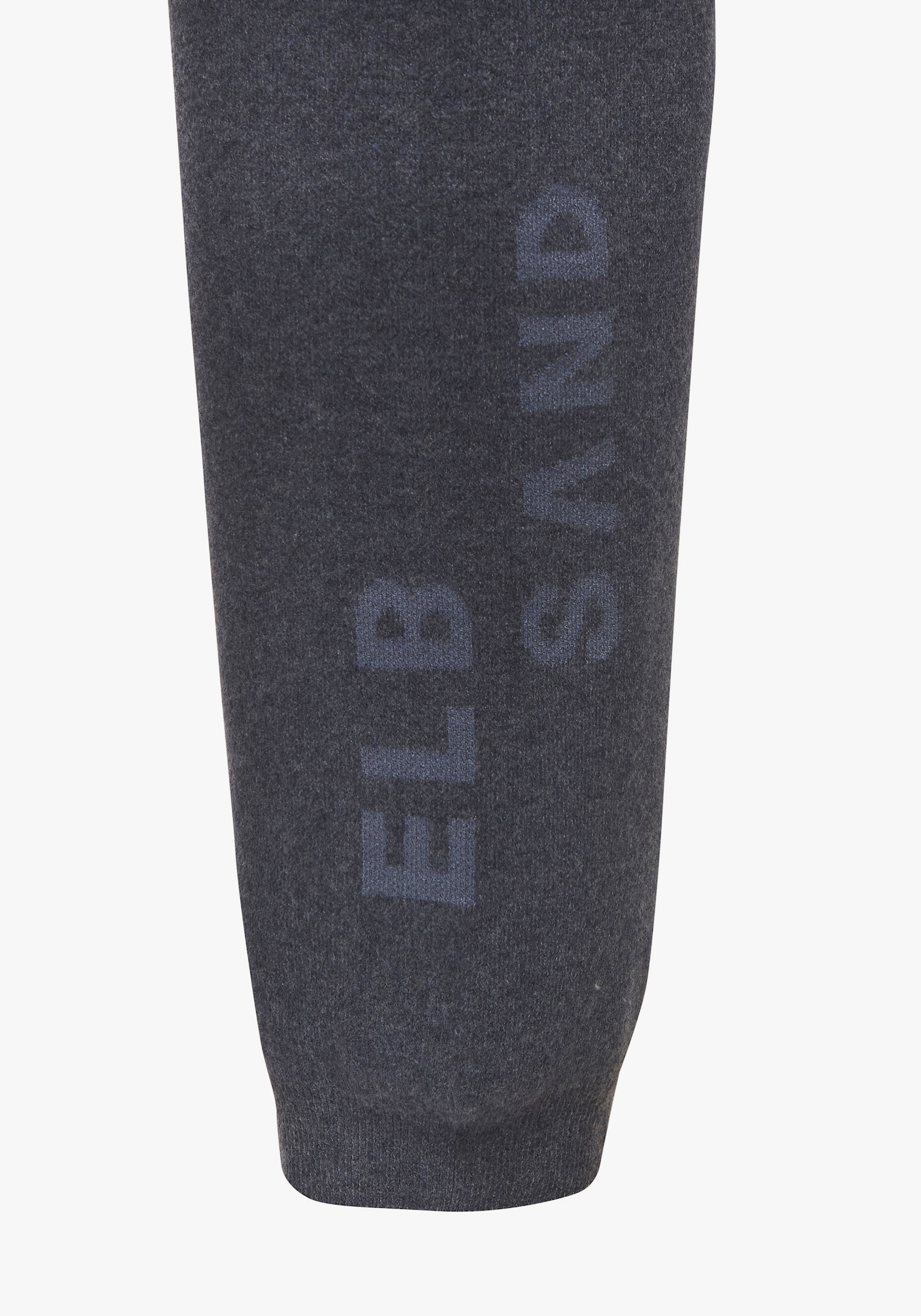 Elbsand Broek van tricot - blauw gemêleerd