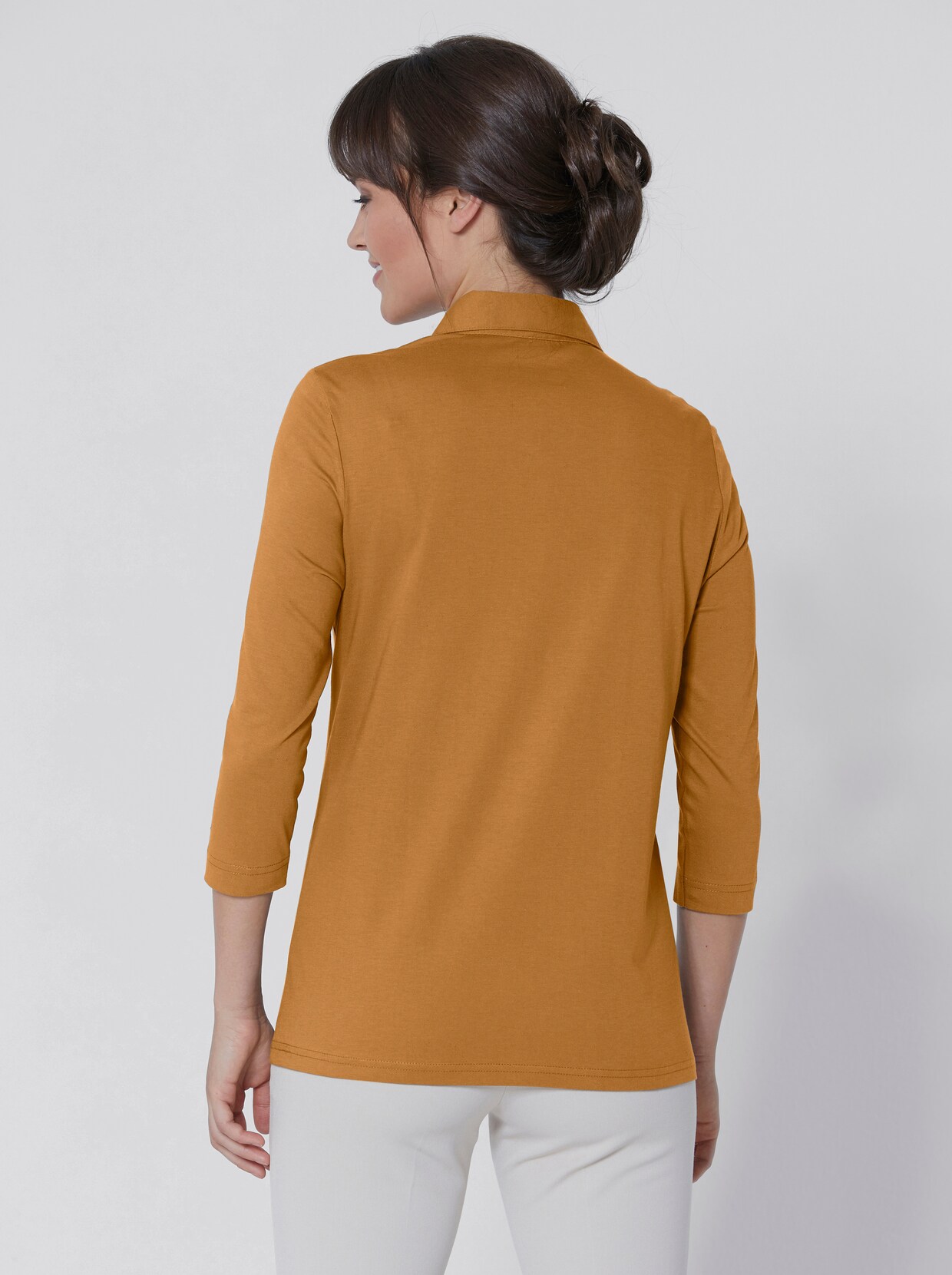 Creation L Premium Pima-Baumwoll-Shirt - curry