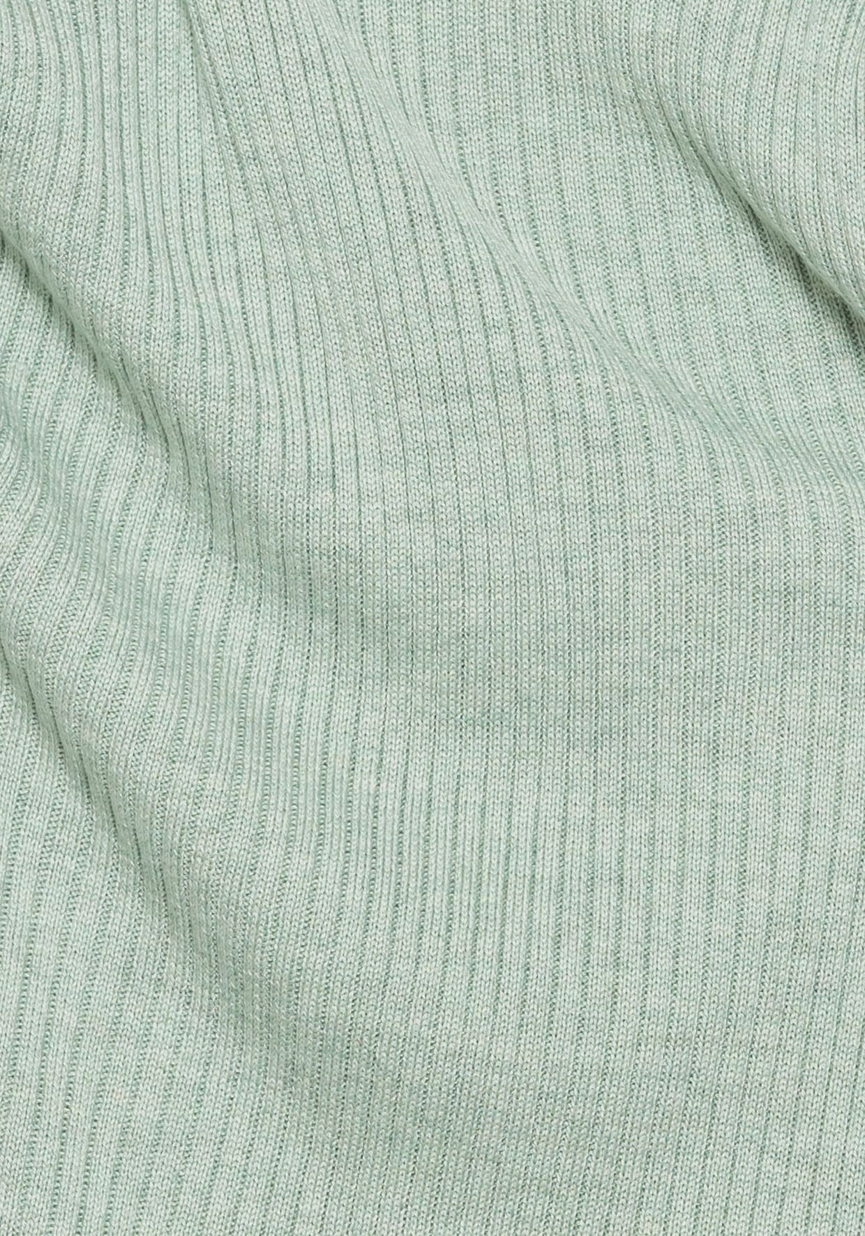 Broek van tricot - mint gemêleerd