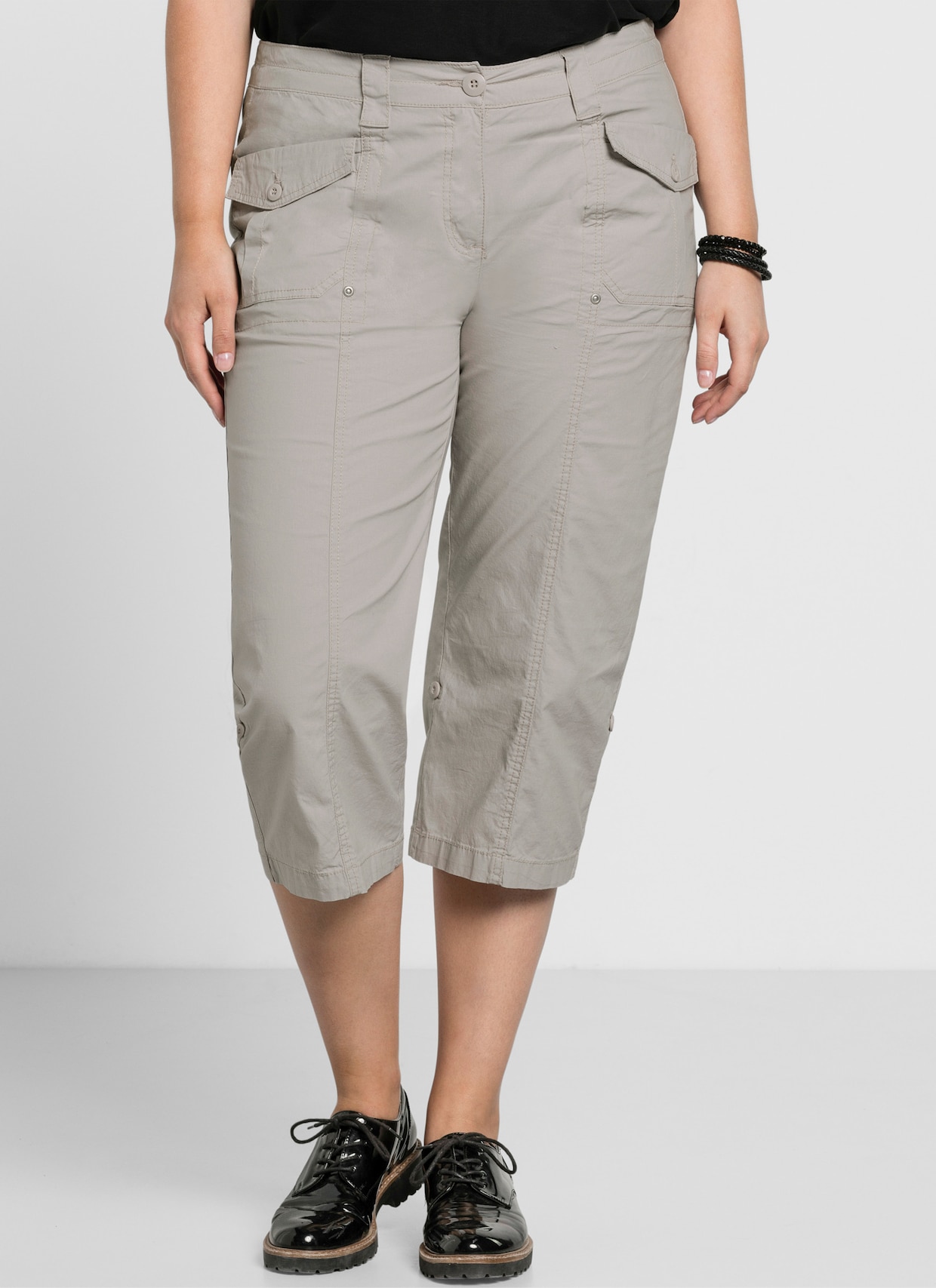 sheego 3/4-broek - beige