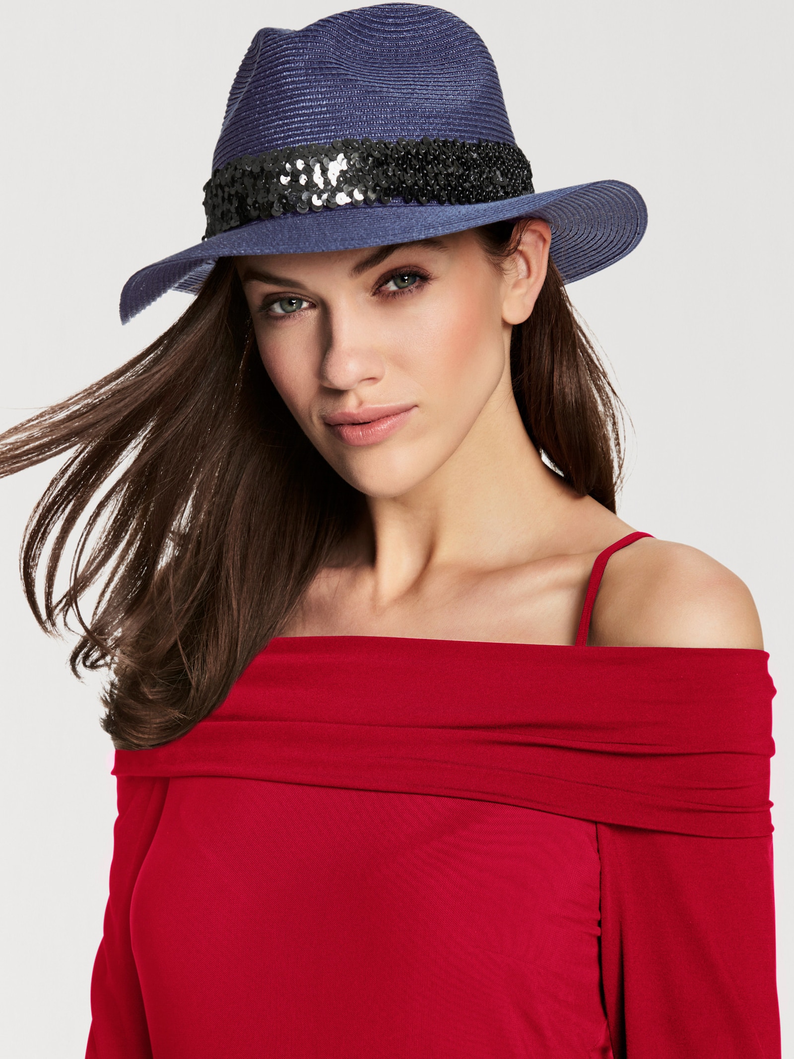 heine Overall mit Carmen-Ausschnitt - rot