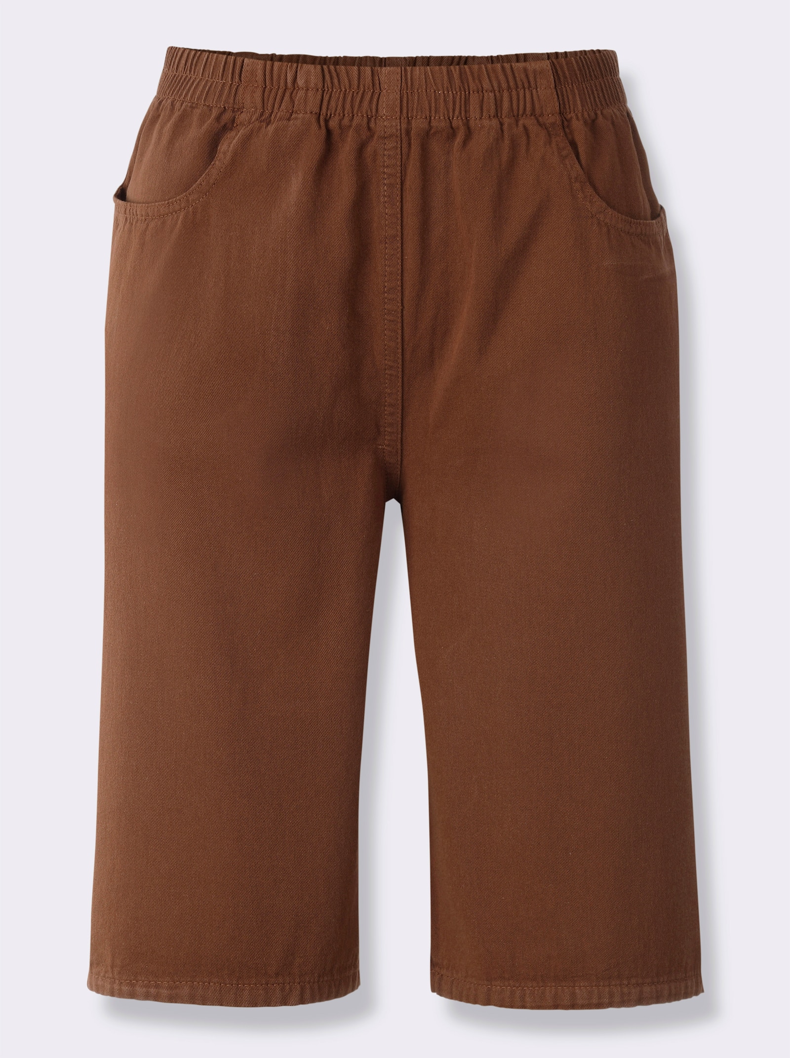 Bermudas mit Rundum-Dehnbund - dunkelbraun