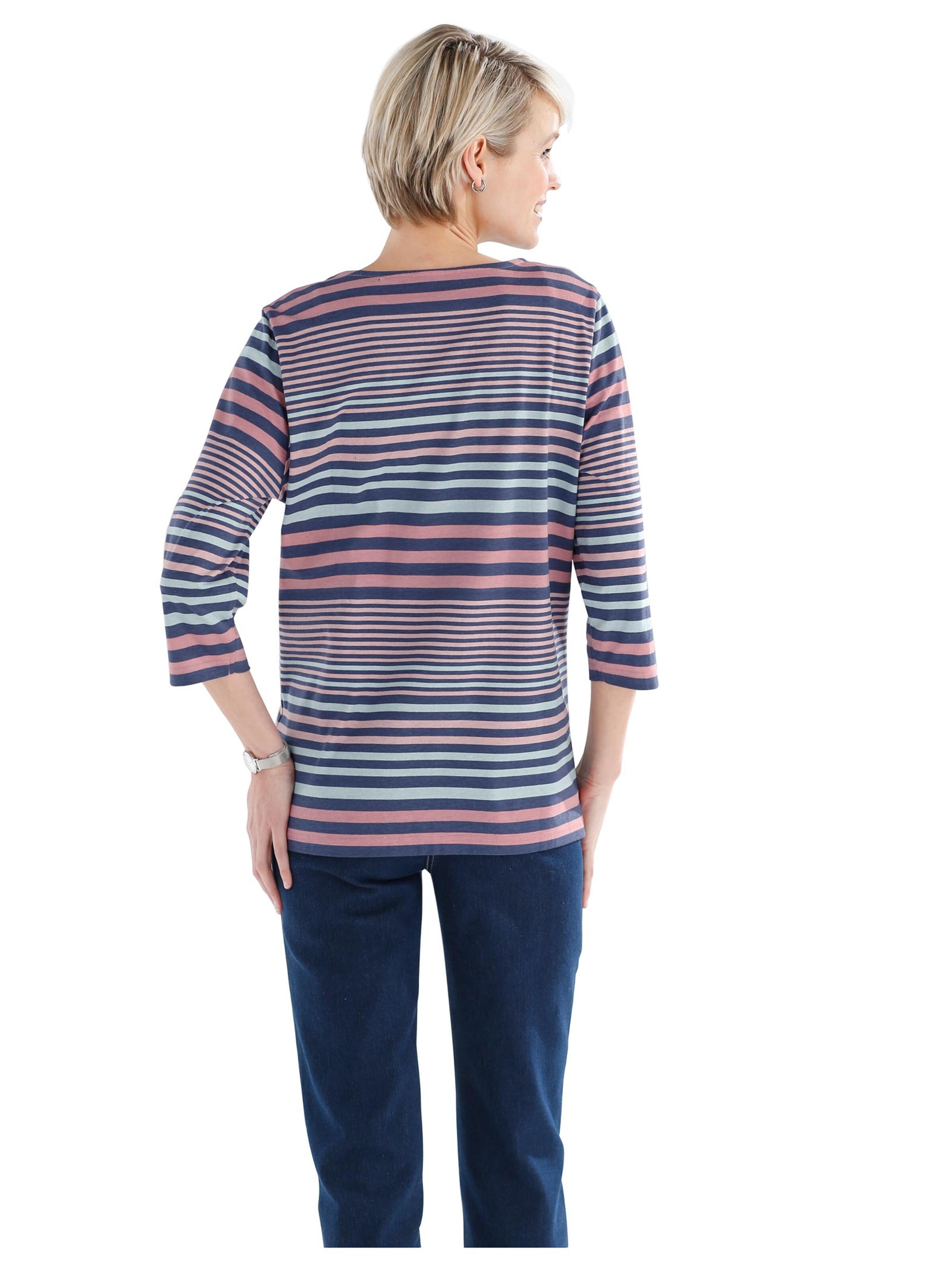 Shirt - marine-geringelt