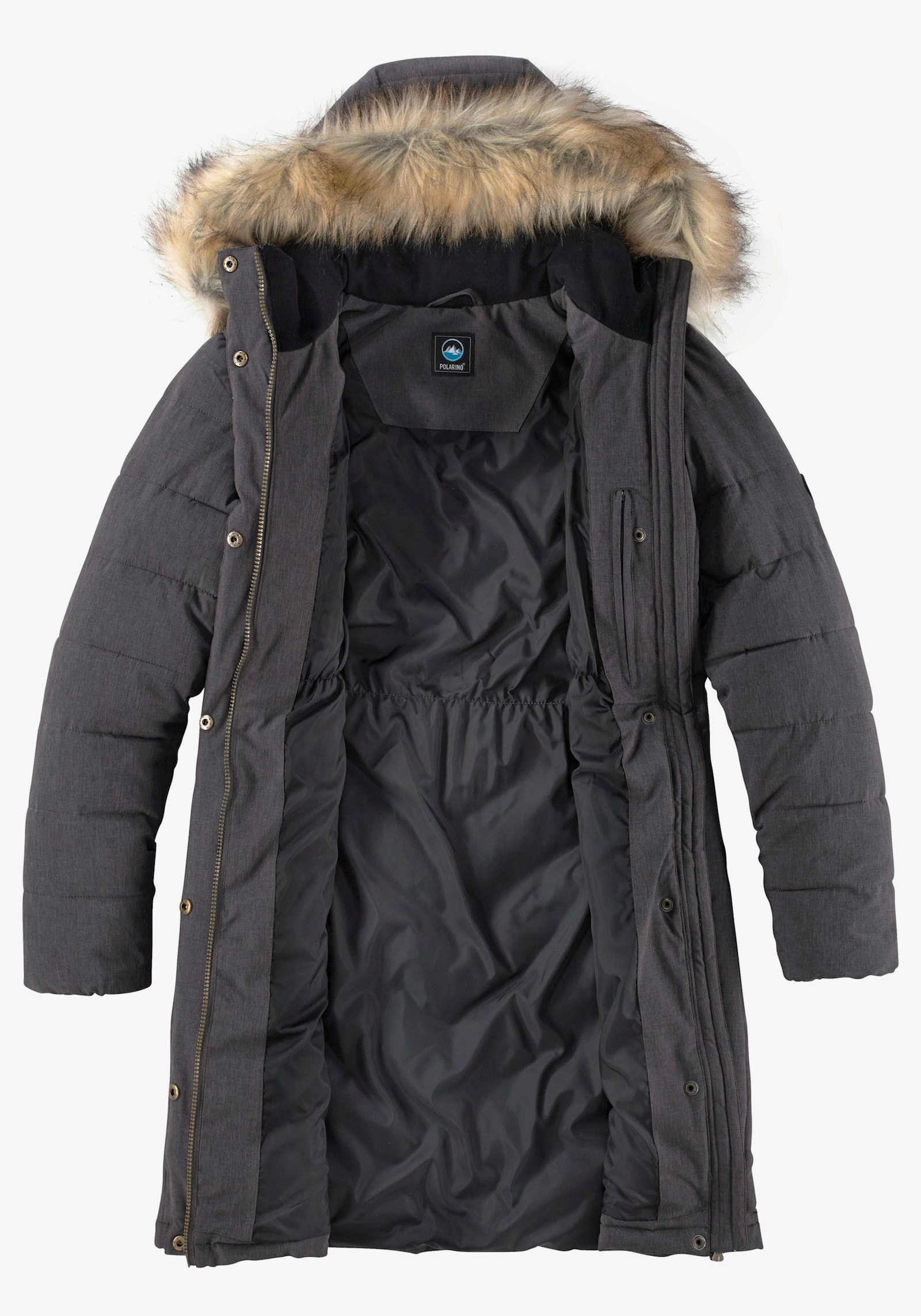 Polarino Steppmantel - anthrazit