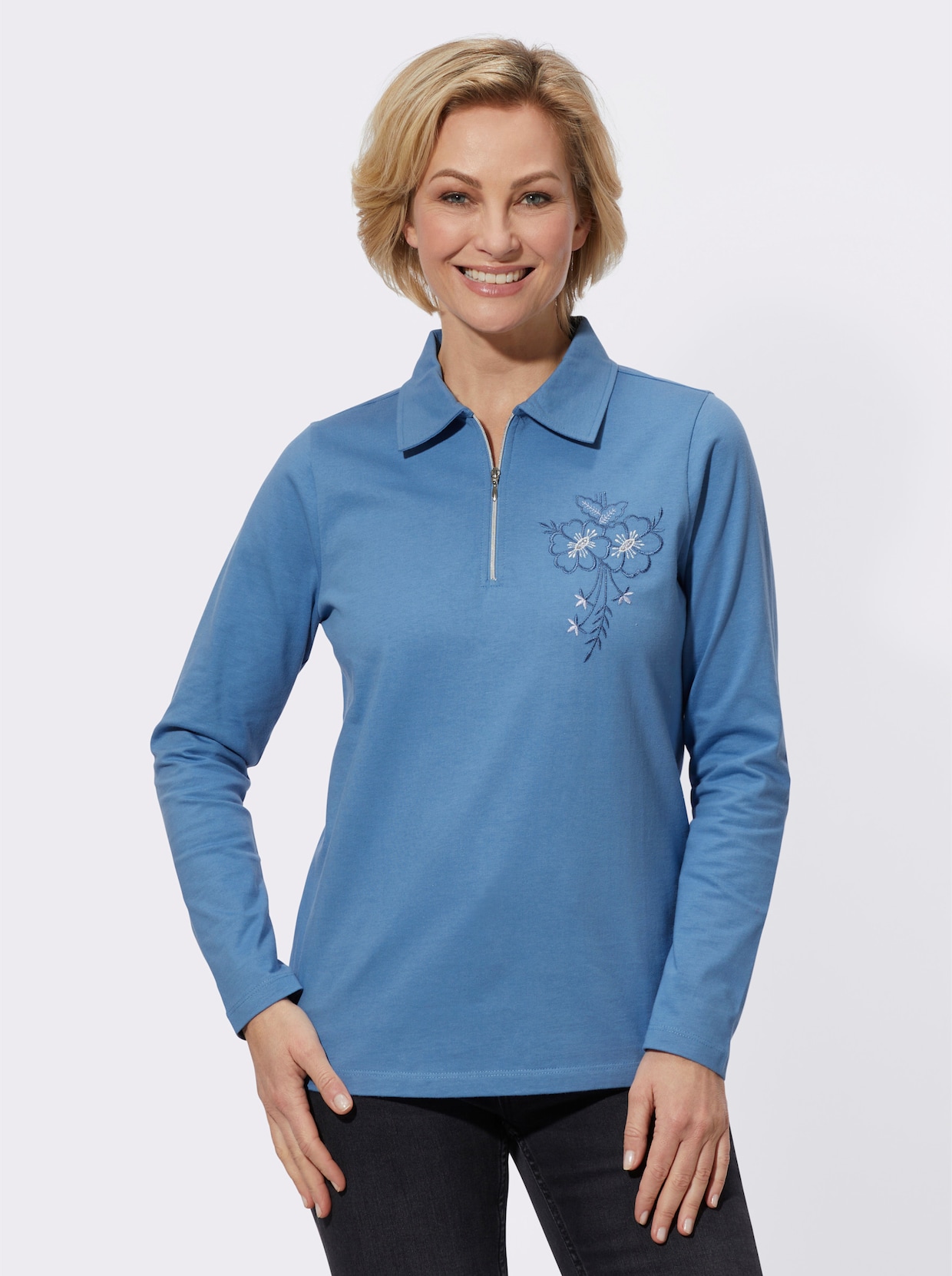 Poloshirt - middenblauw