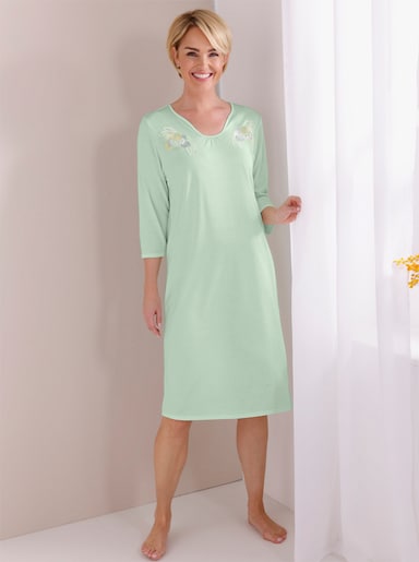 wäschepur Nachthemd mit Spitze - lindgrün