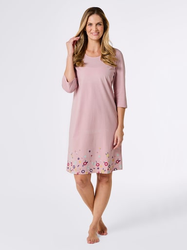 wäschepur Sleepshirts - kalkmint-bedruckt + rosé-bedruckt