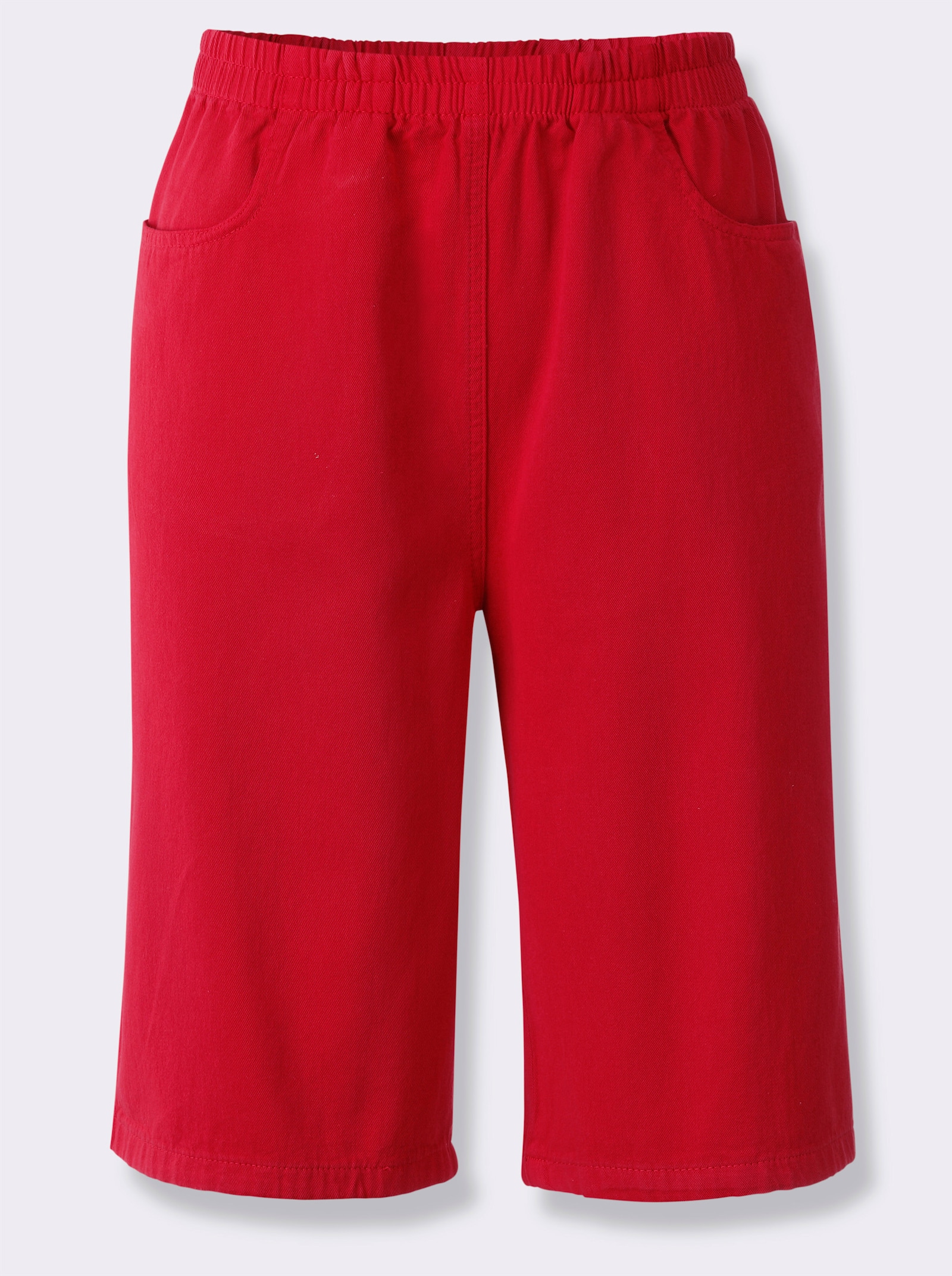 Bermudas mit Rundum-Dehnbund - rot