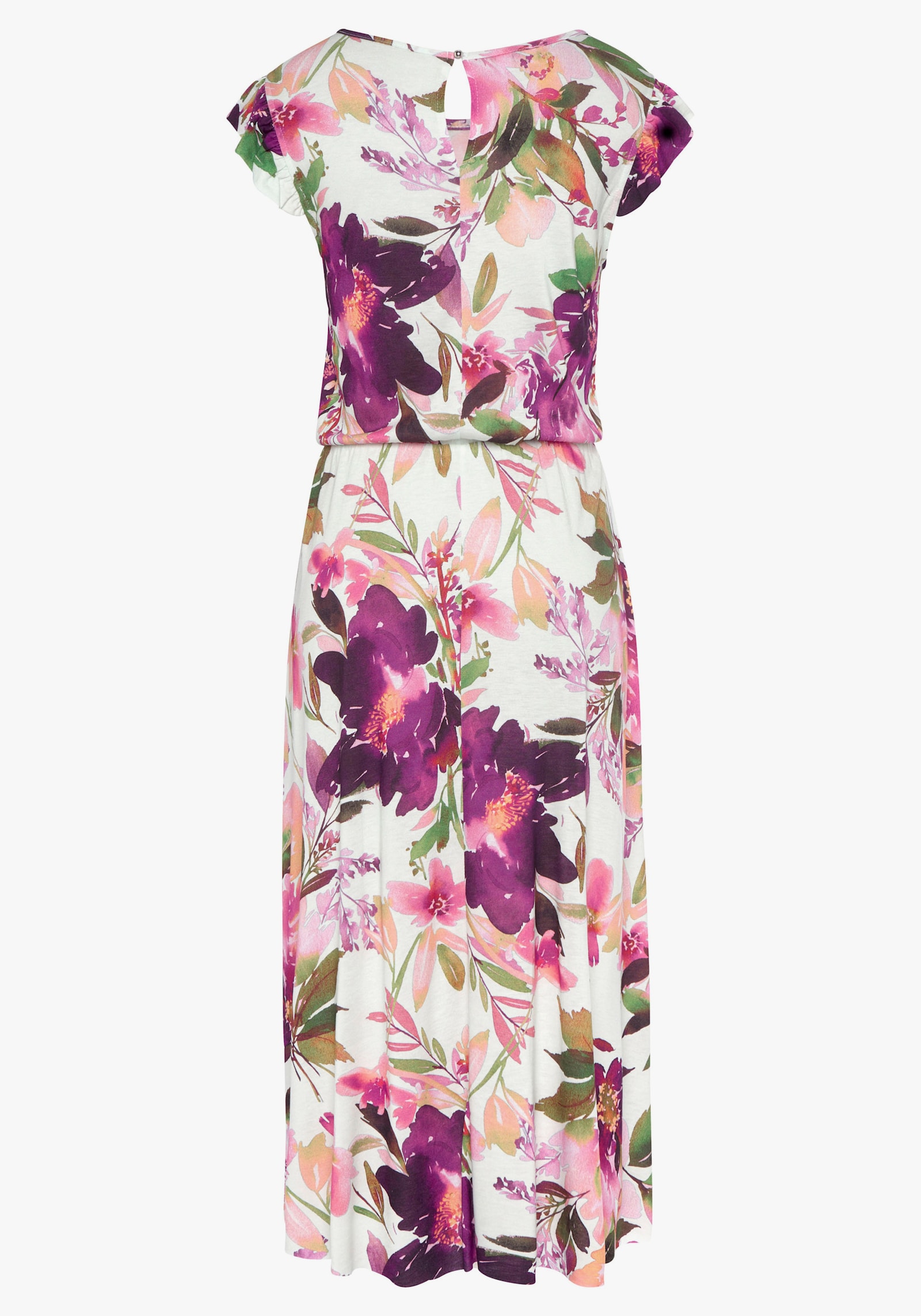 Beachtime Midikleid - weiß bedruckt