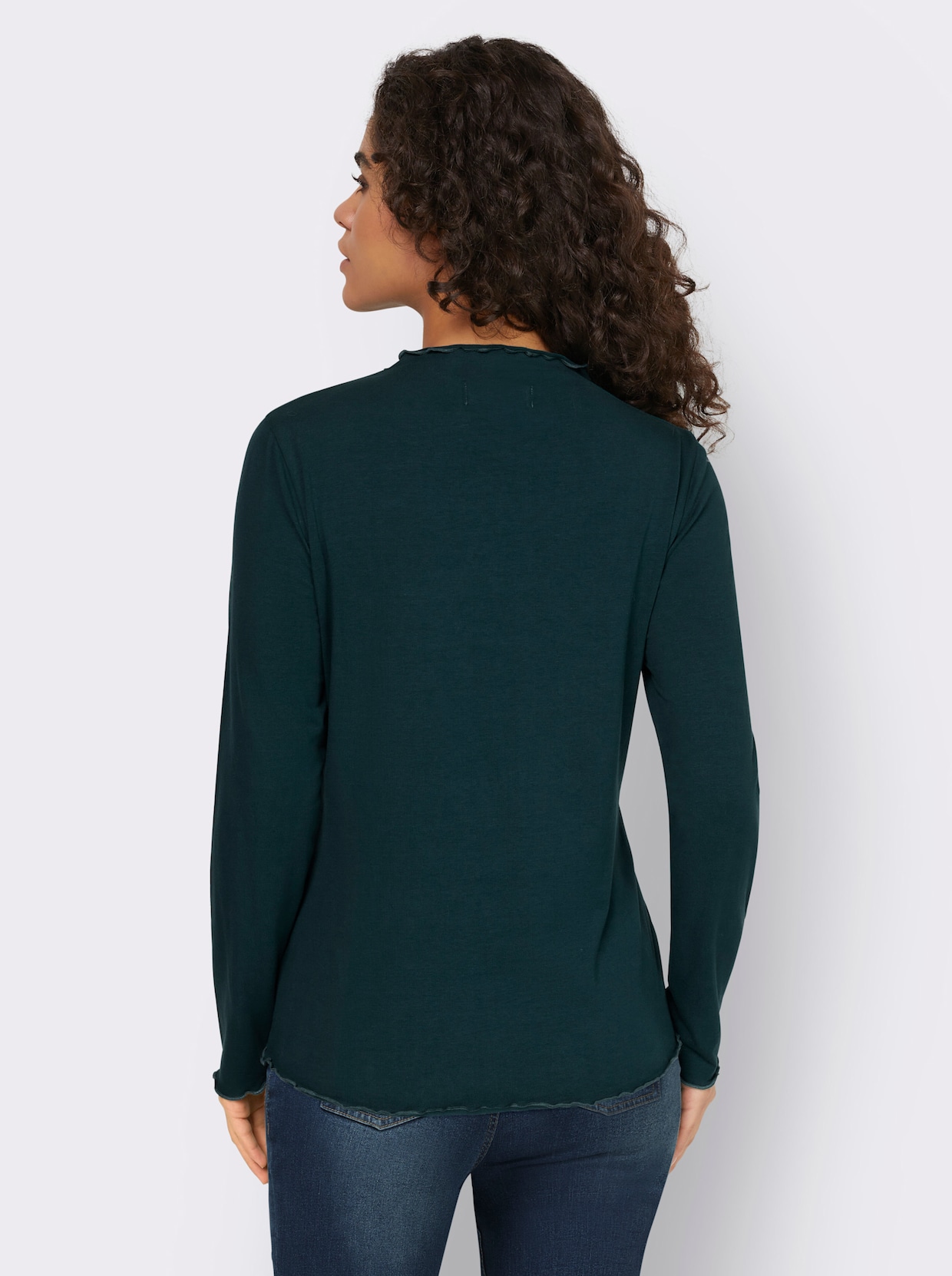 heine Shirt met lange mouwen - petrol