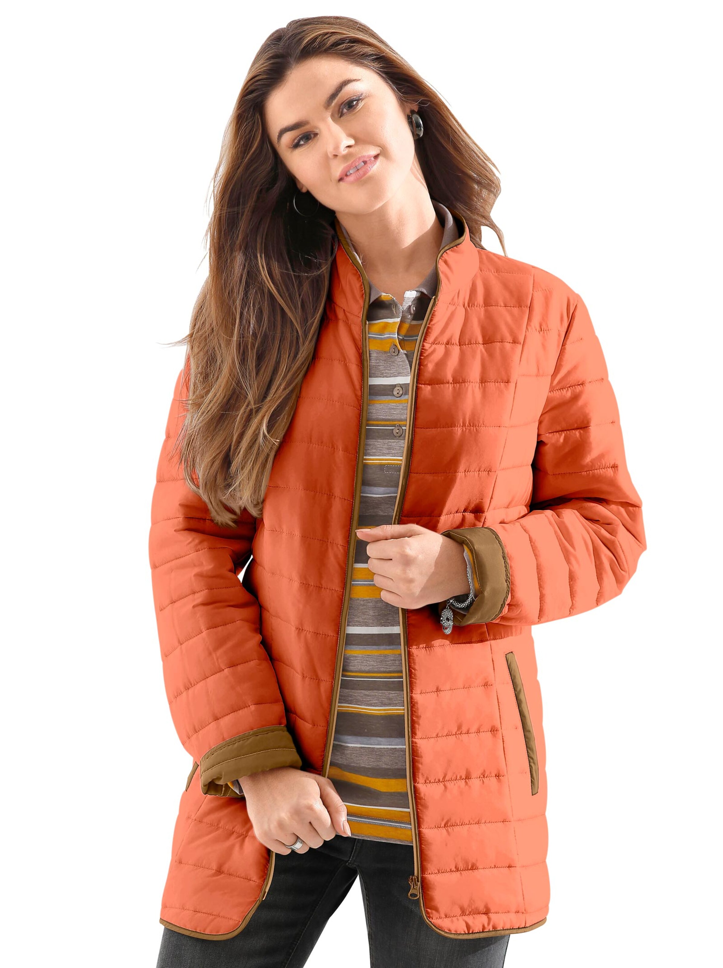 Steppjacke - terrakotta