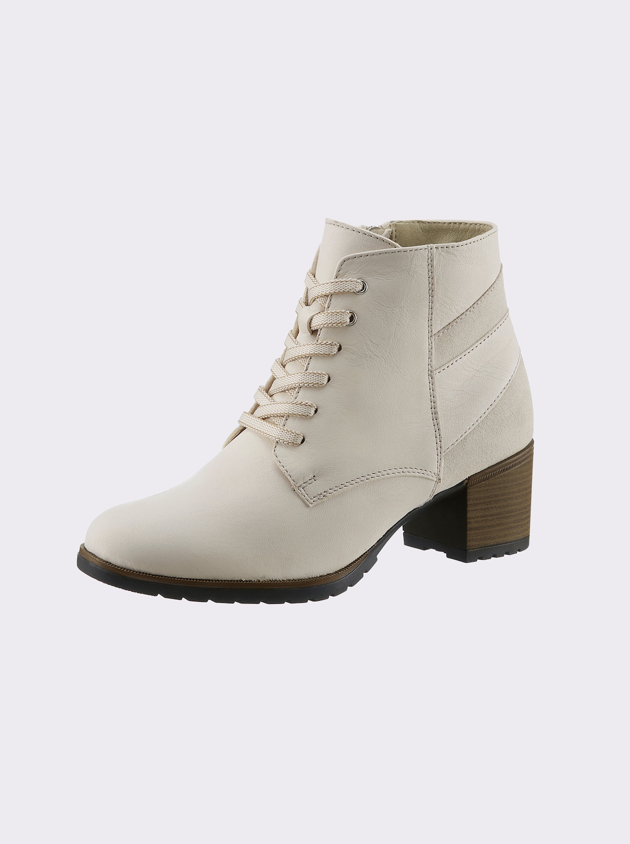 heine Schnürstiefelette - creme