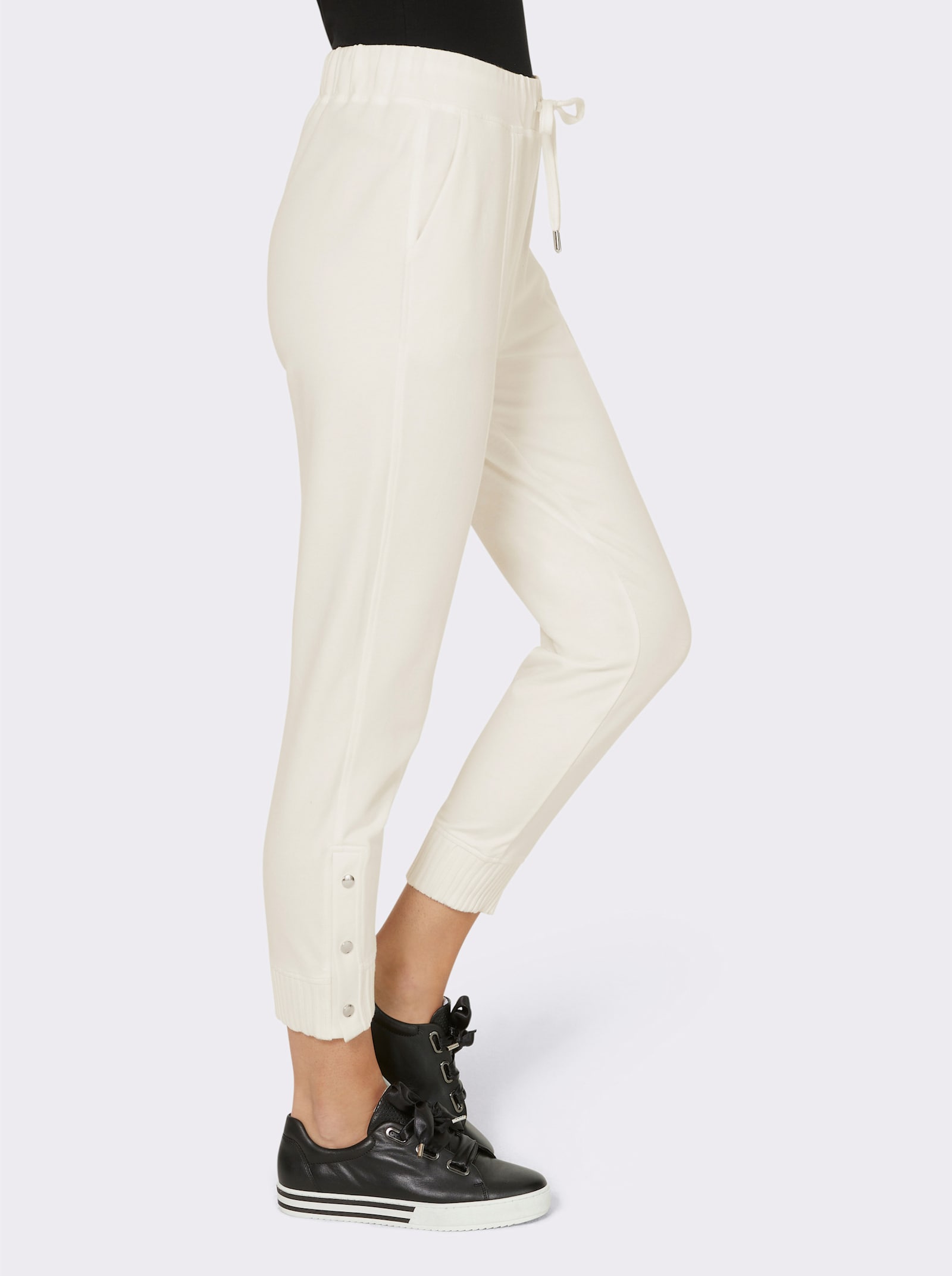 heine Jerseyhose in Karottenform - ecru