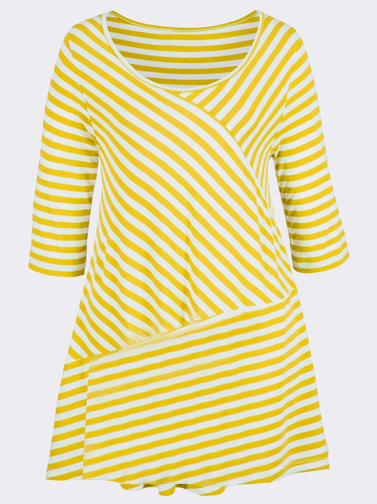 Streifenshirt - gelb-gestreift