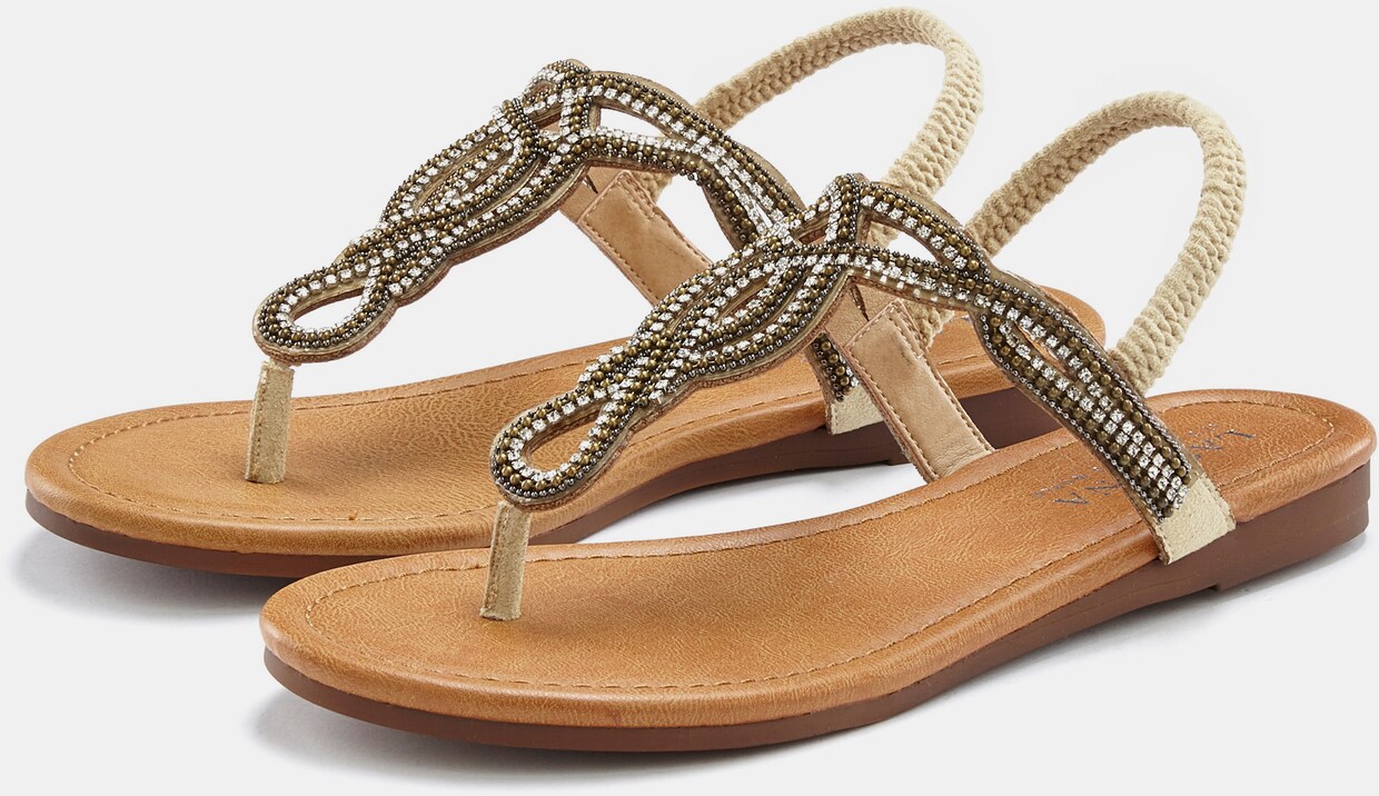 LASCANA Zehentrenner - beige