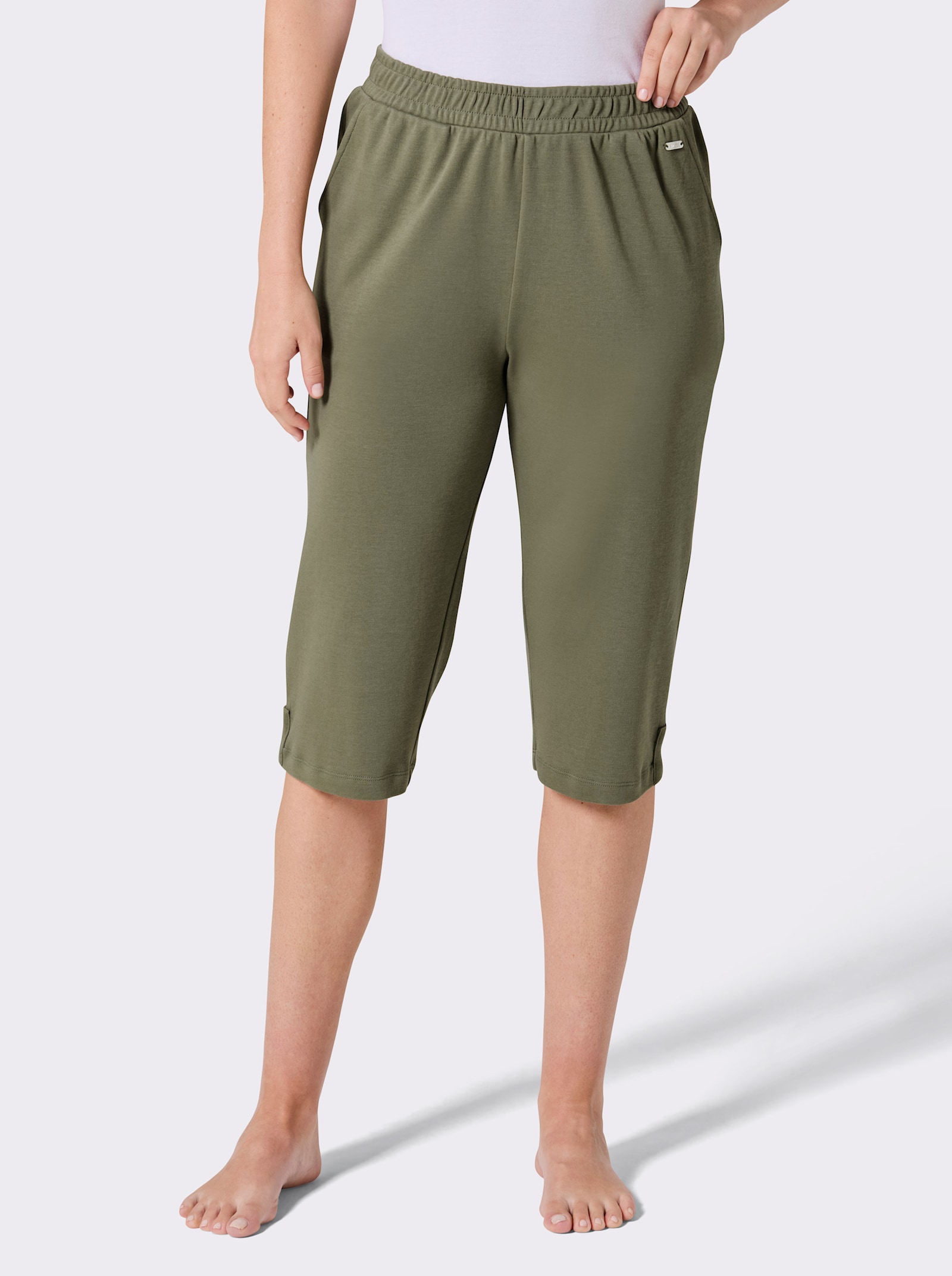 feel good 3/4-Hose in Interlock-Qualität - khaki