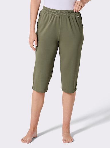feel good 3/4-Hose in Interlock-Qualität - khaki