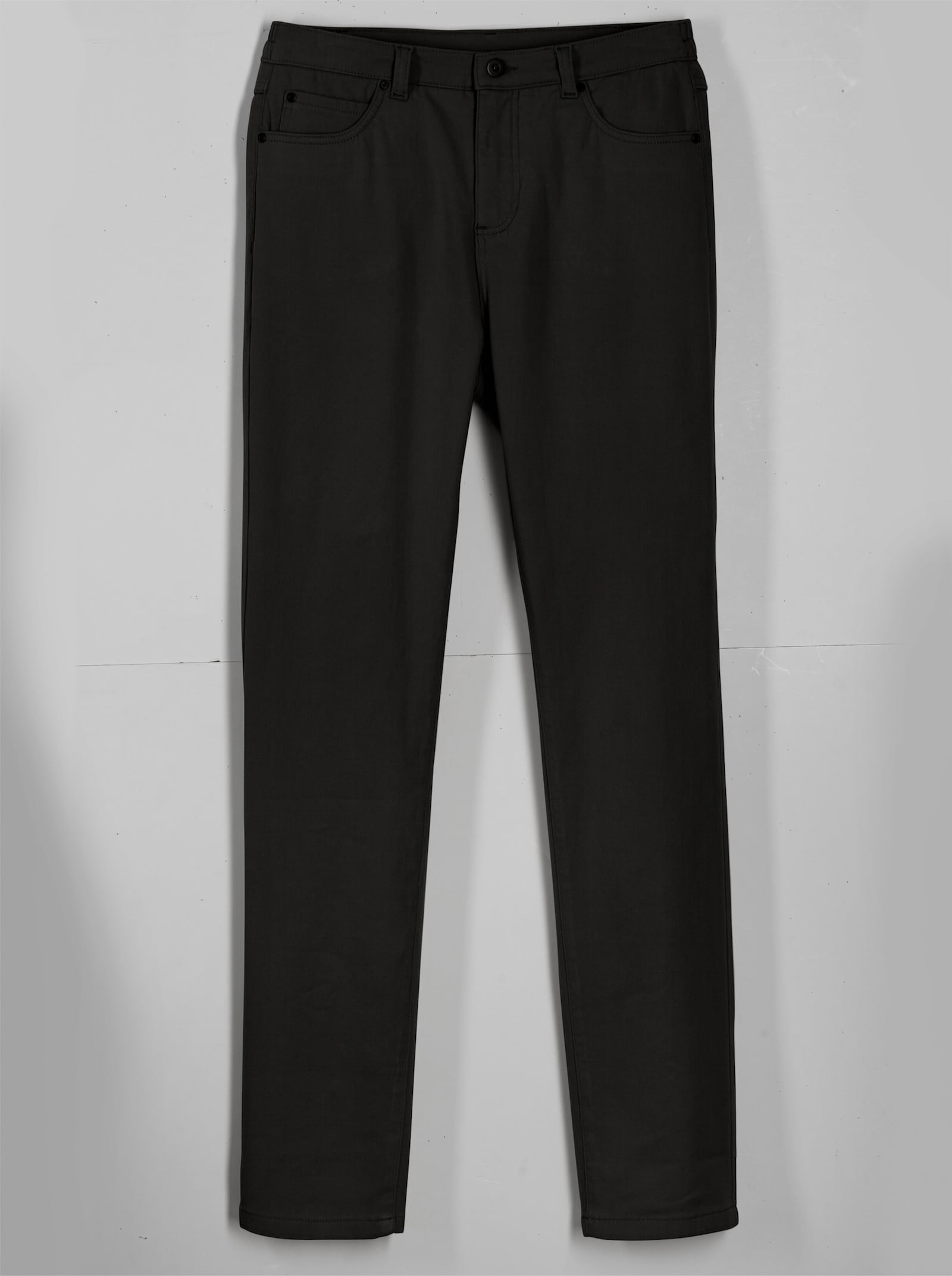 5-Pocket-Hose mit seitlichem Dehnbund - schwarz