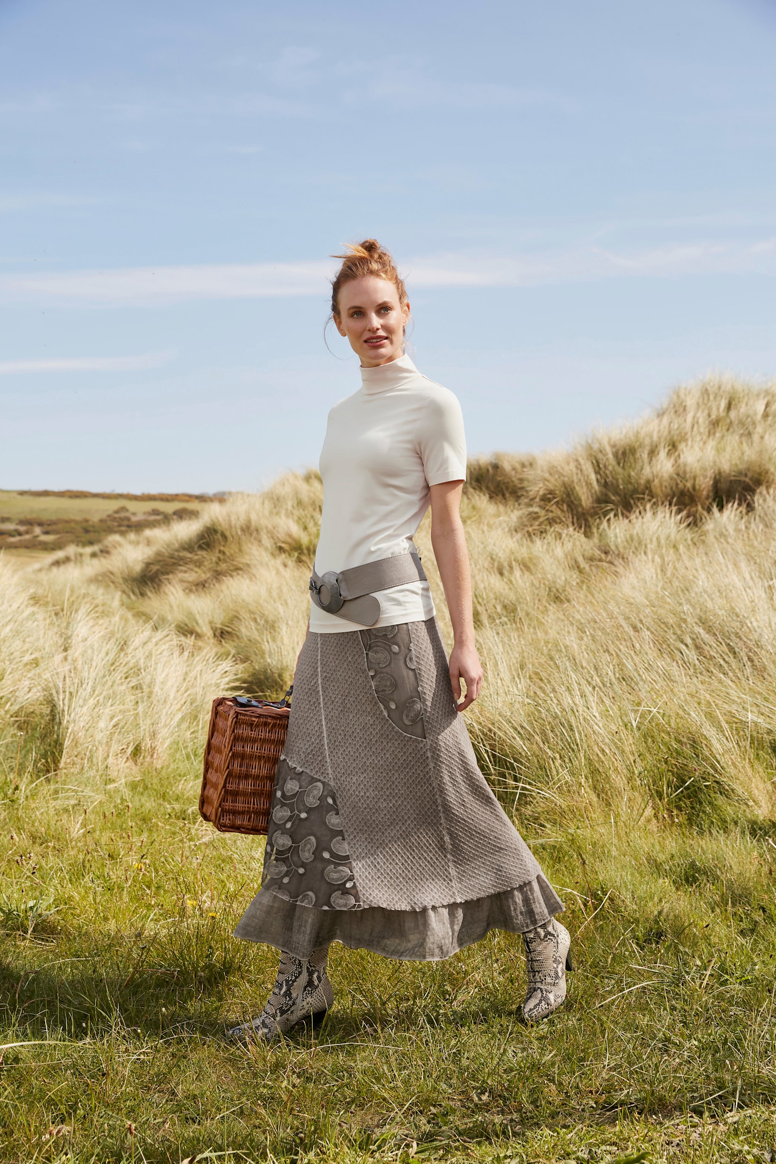 heine Rollkragenshirt in taillierter Form - ecru