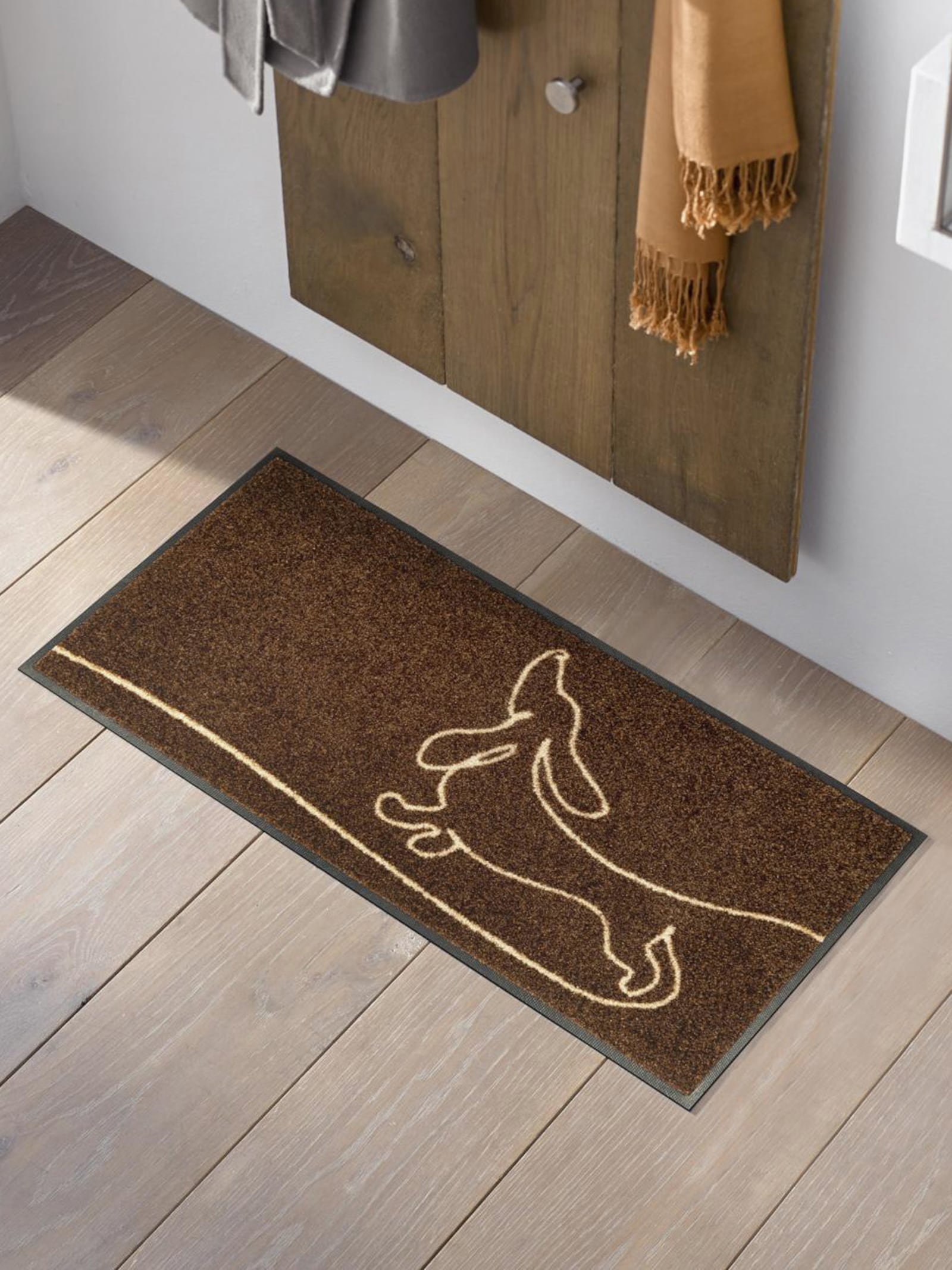 wash+dry by Kleen-Tex Fußmatte - braun-ecru