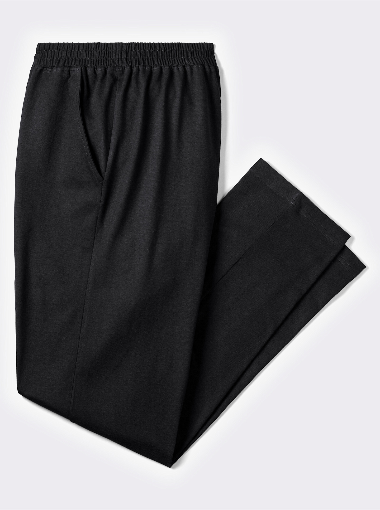 Vrijetijdsbroek met 2 zijzakken - zwart