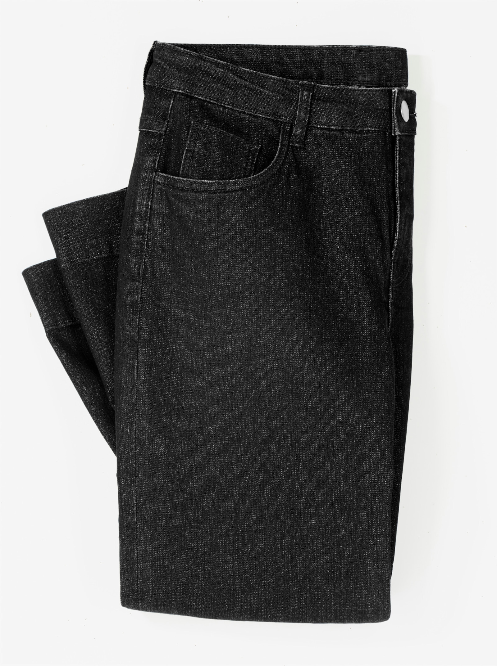 Jeans met wijde pijpen - zwart