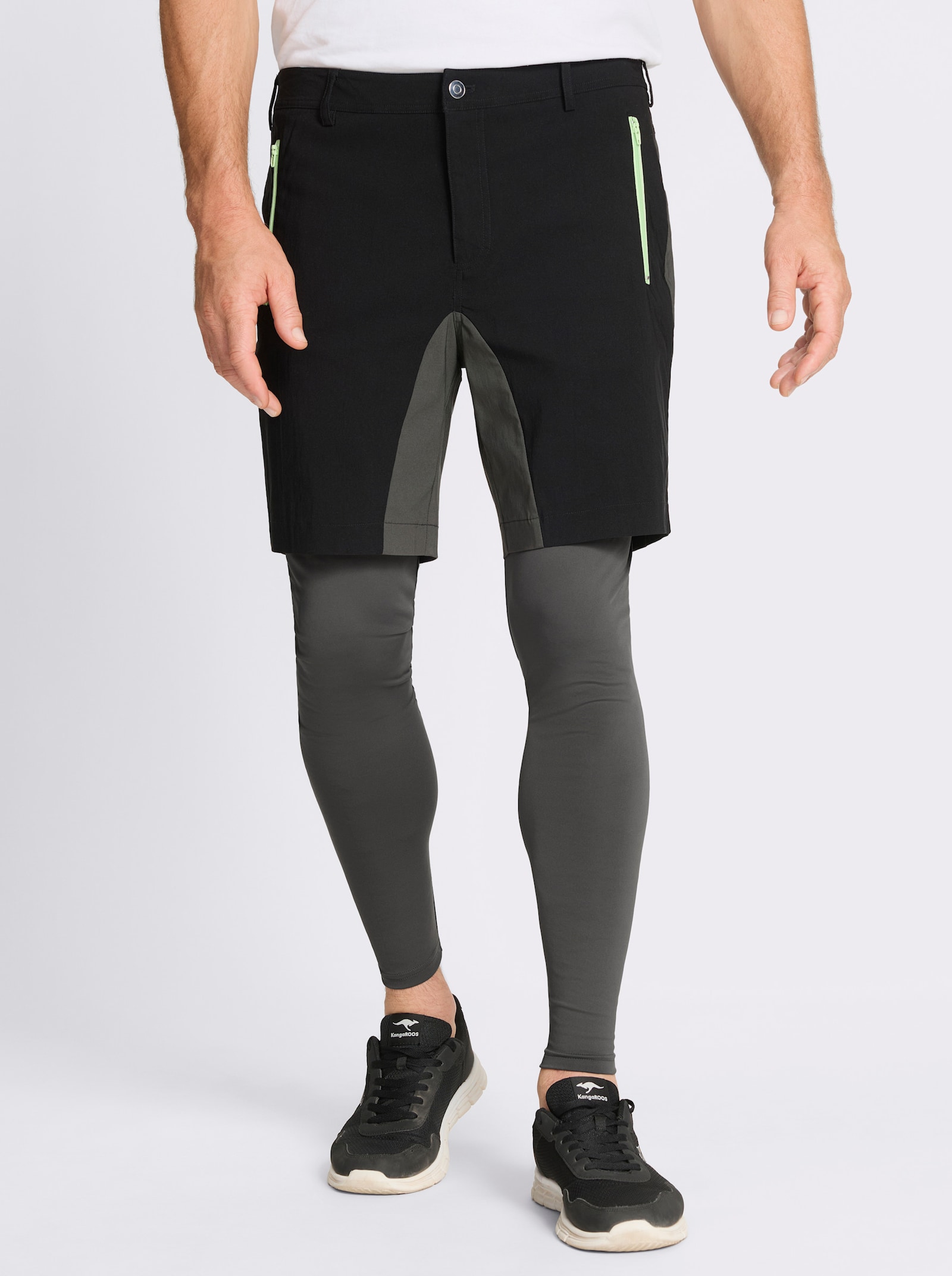 Catamaran Sports Funktionshose aus 2 Einzelhosen - schwarz-graphit
