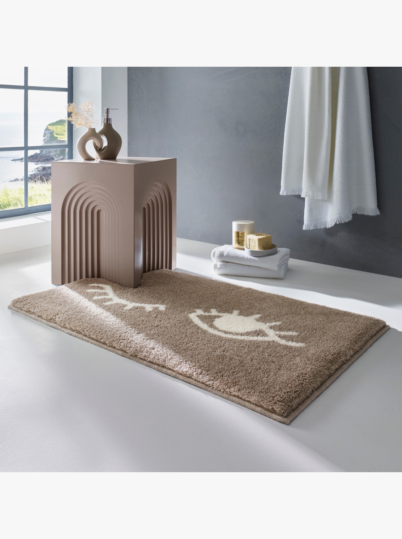 Grund Tapis de bain - taupe-écru