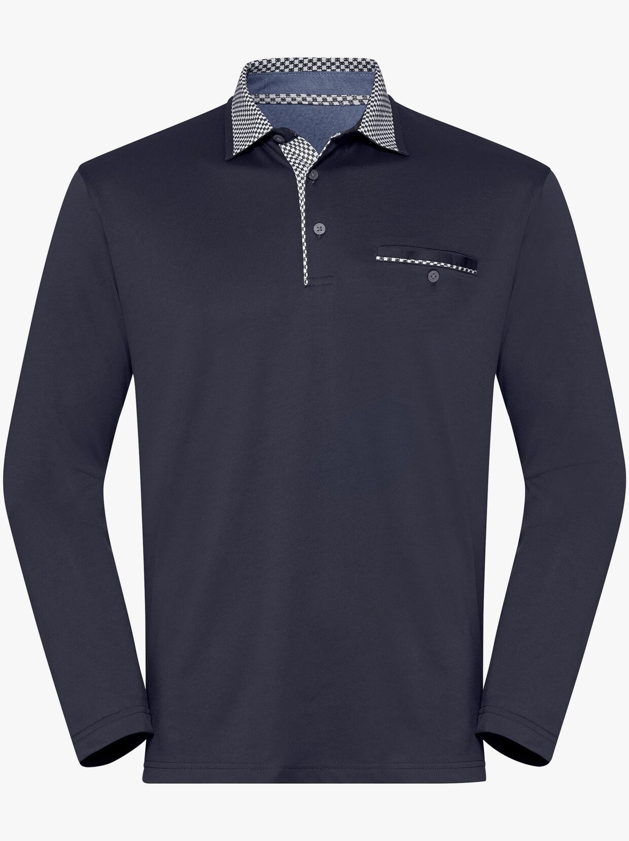 Hajo Langarm-Shirt - marine