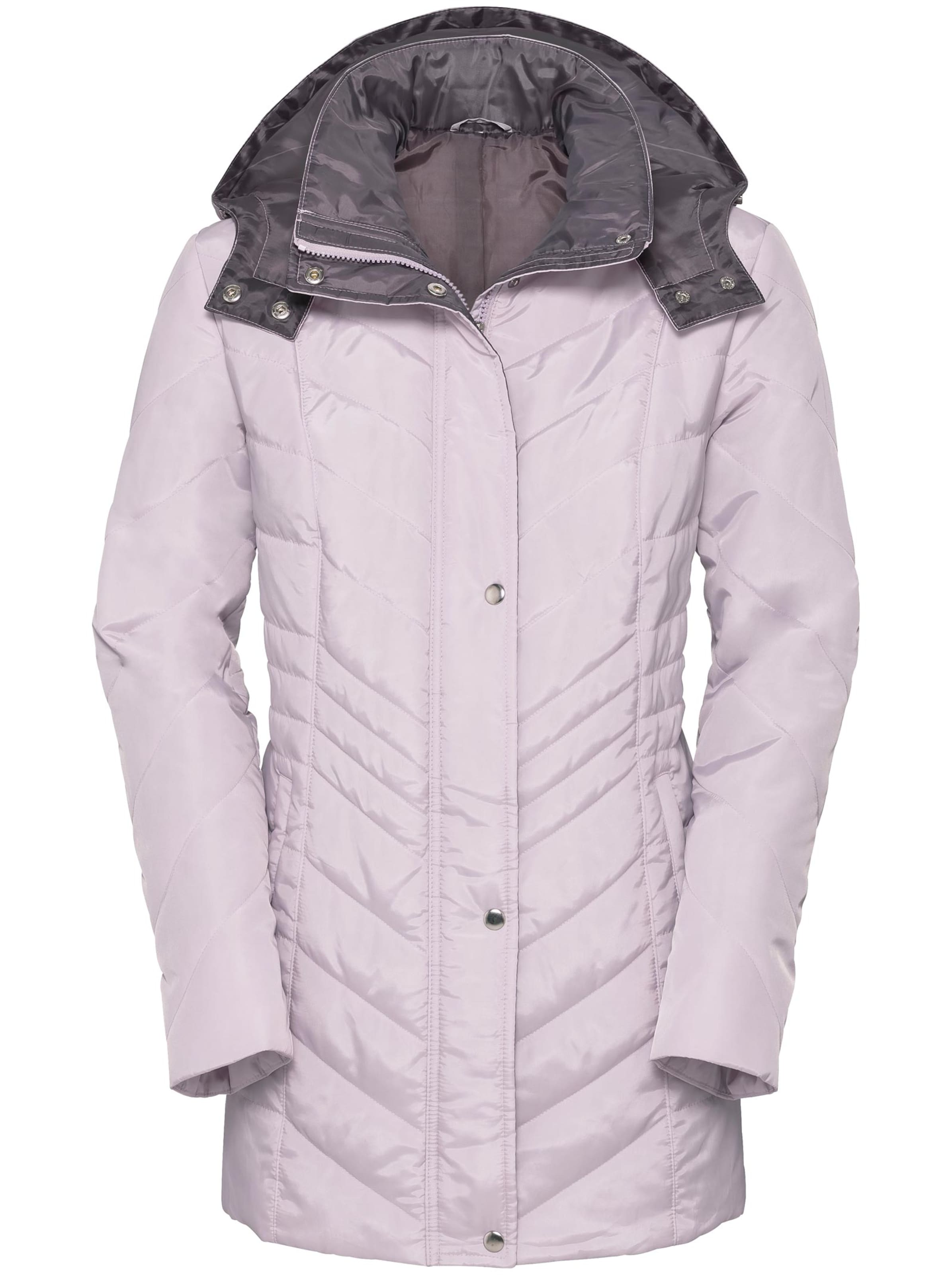 Steppjacke - rosé-grau