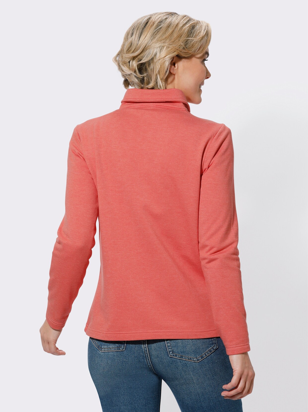 Shirtjacke - grapefruit-meliert