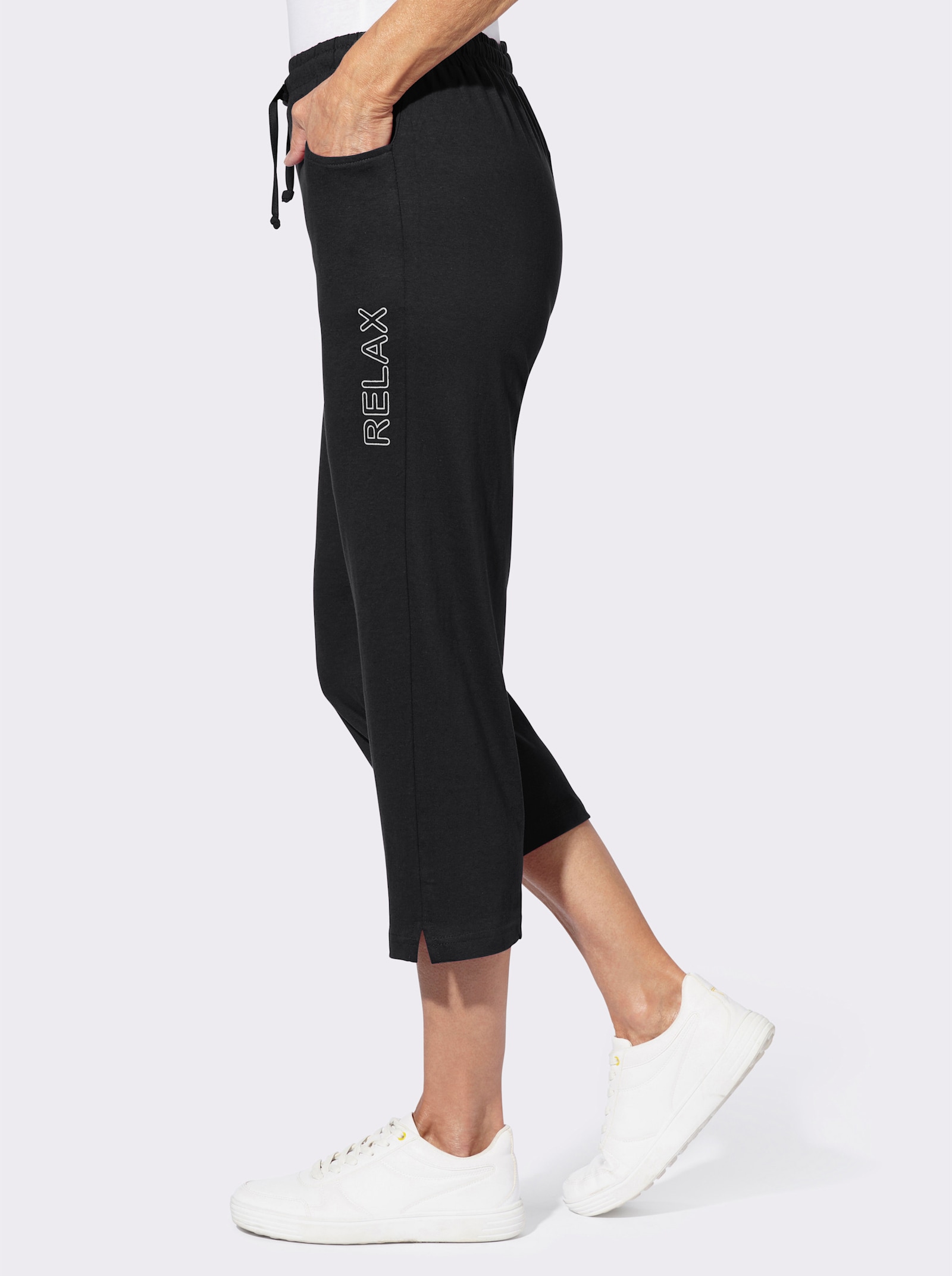 7/8 kalhoty pro volný čas - černá