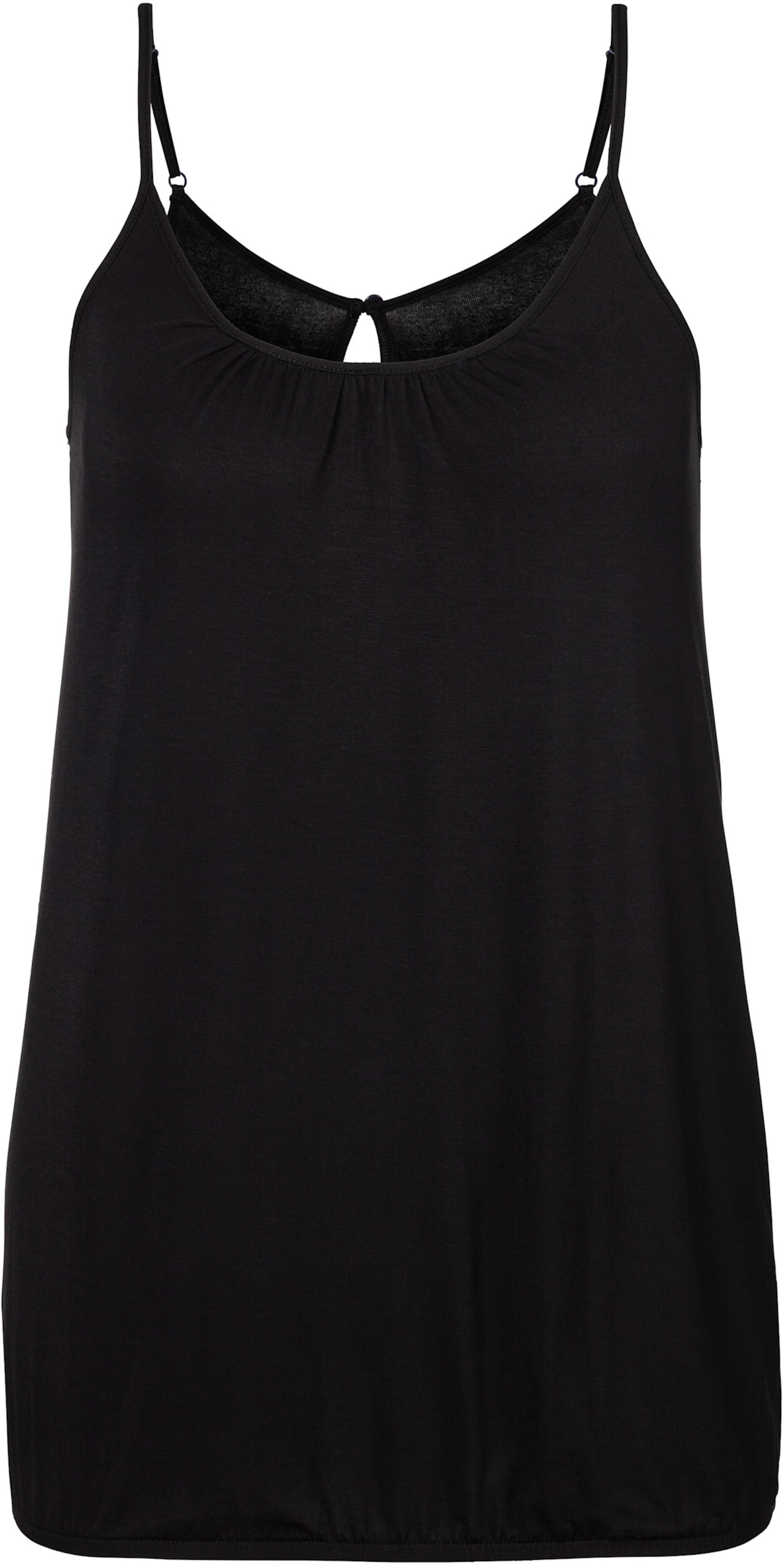 Witt Weiden Damen Spaghettitop schwarz gemustert, schwarz uni  - Onlineshop Witt Weiden