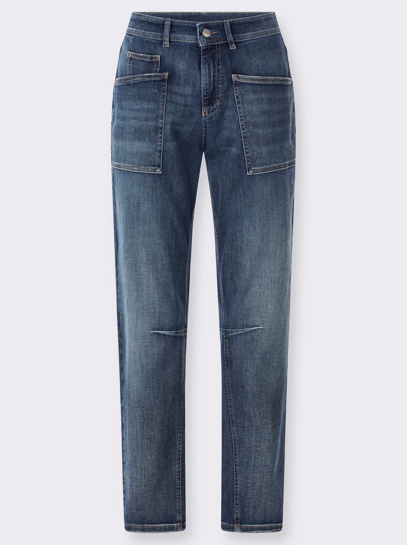 Ascari Jeans im lässigen Barrell-Style - blue-stone-washed