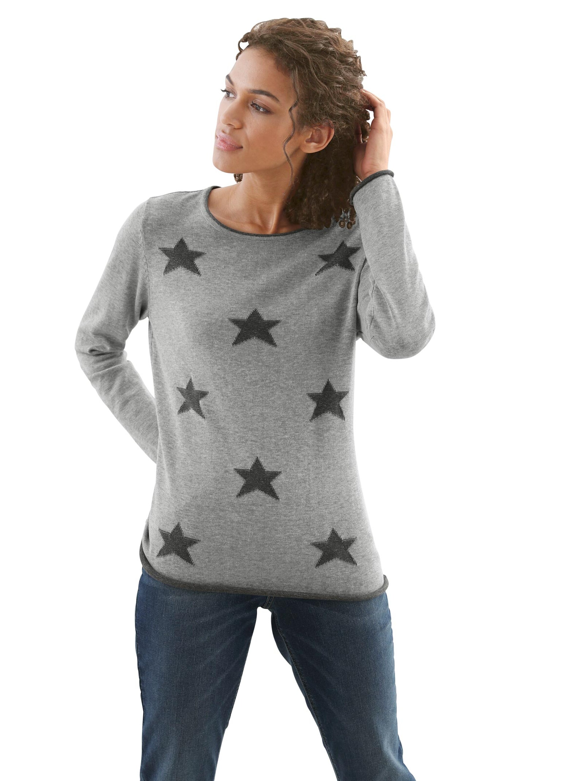 Pullover - grau-meliert