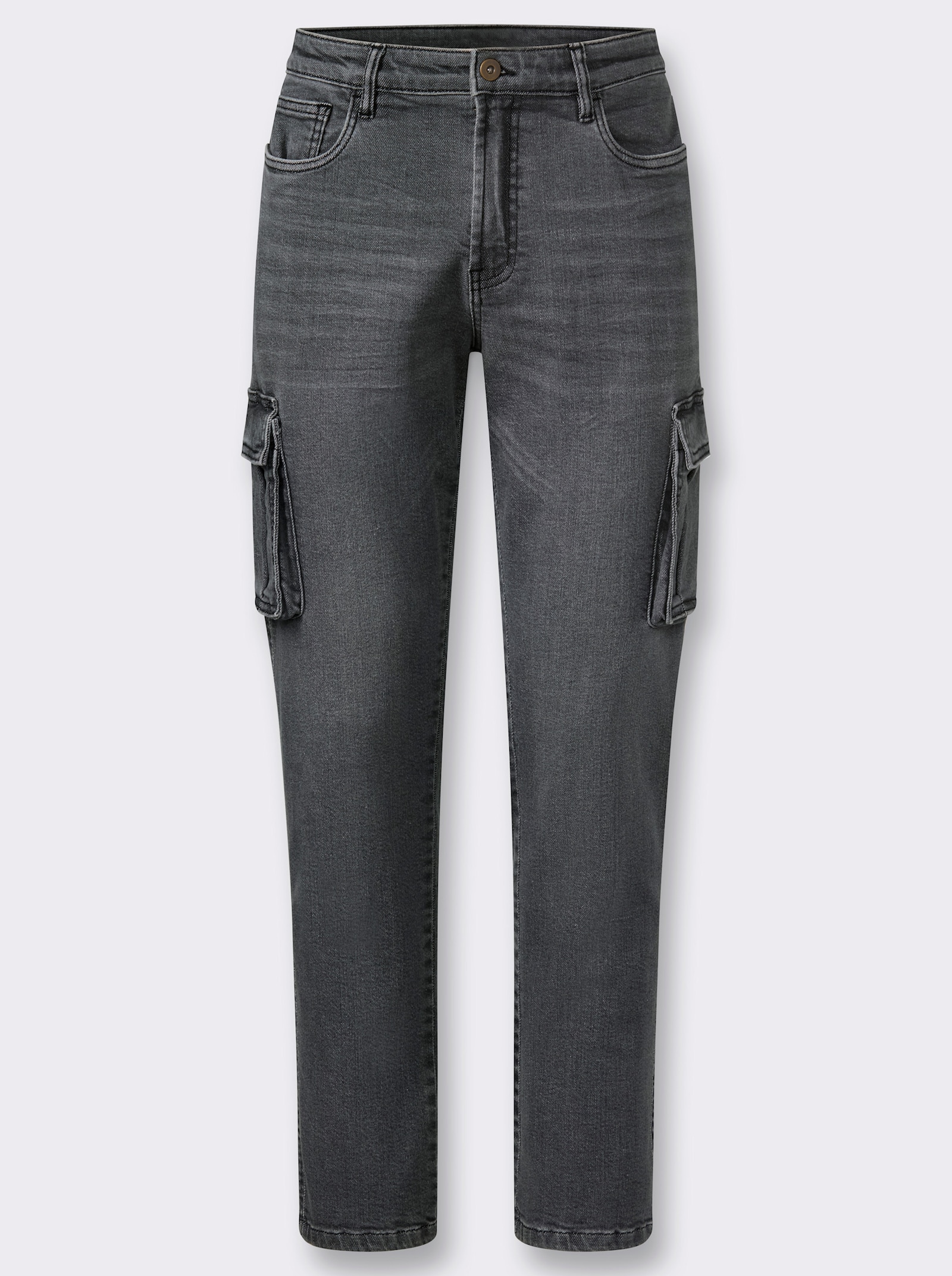 Jeans mit Stretch - grey denim