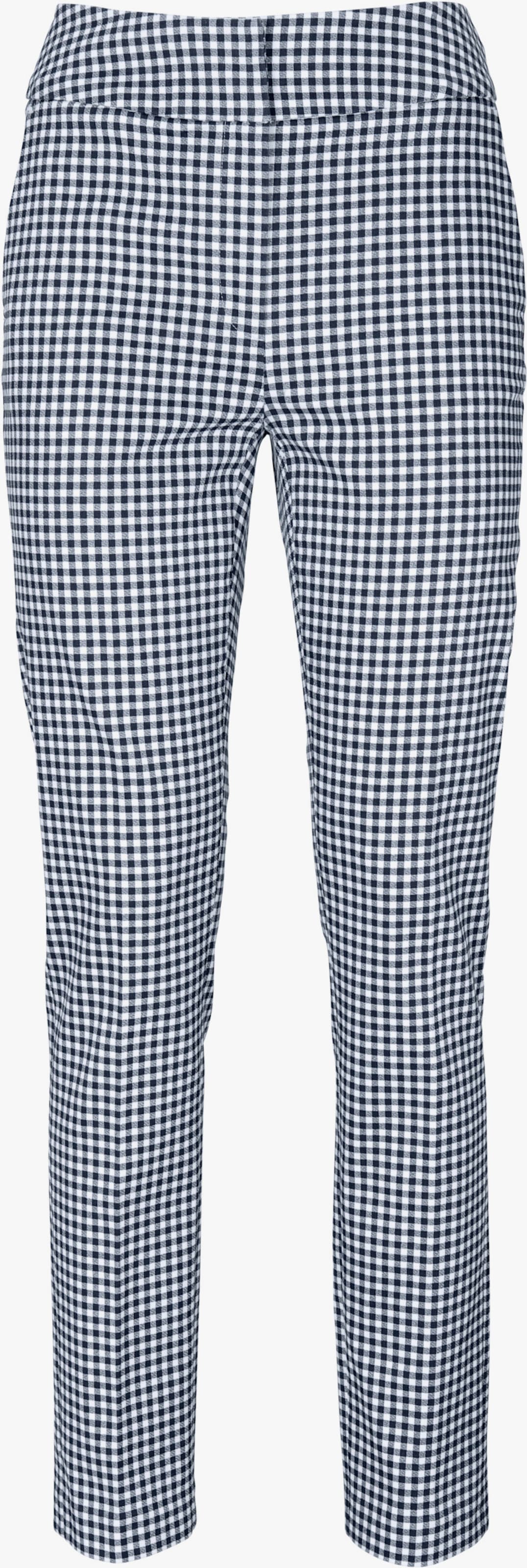 heine Broek met smalle pijpen - marine/wit