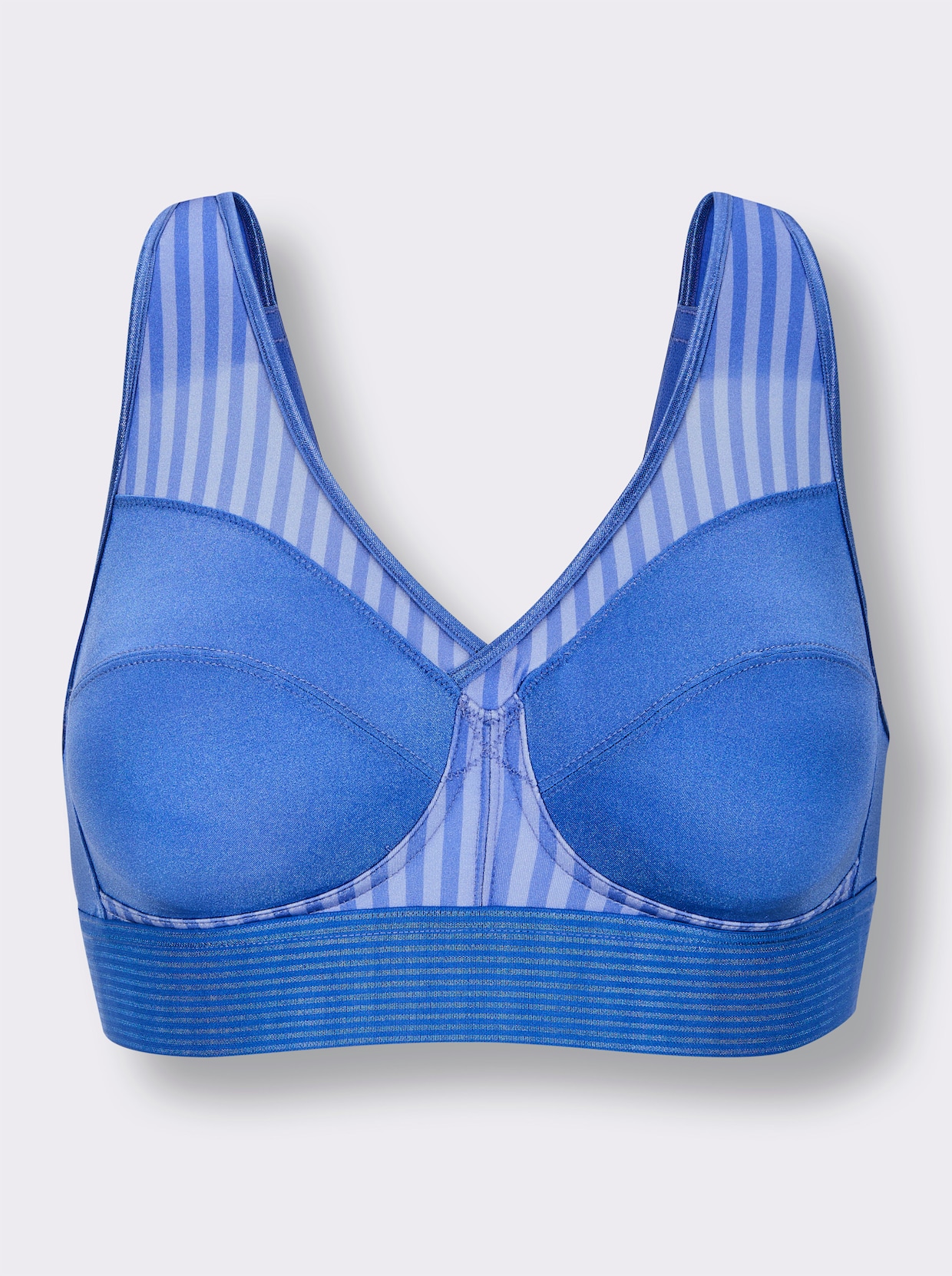 wäschepur Sport-BH ohne Bügel - mittelblau-bleu