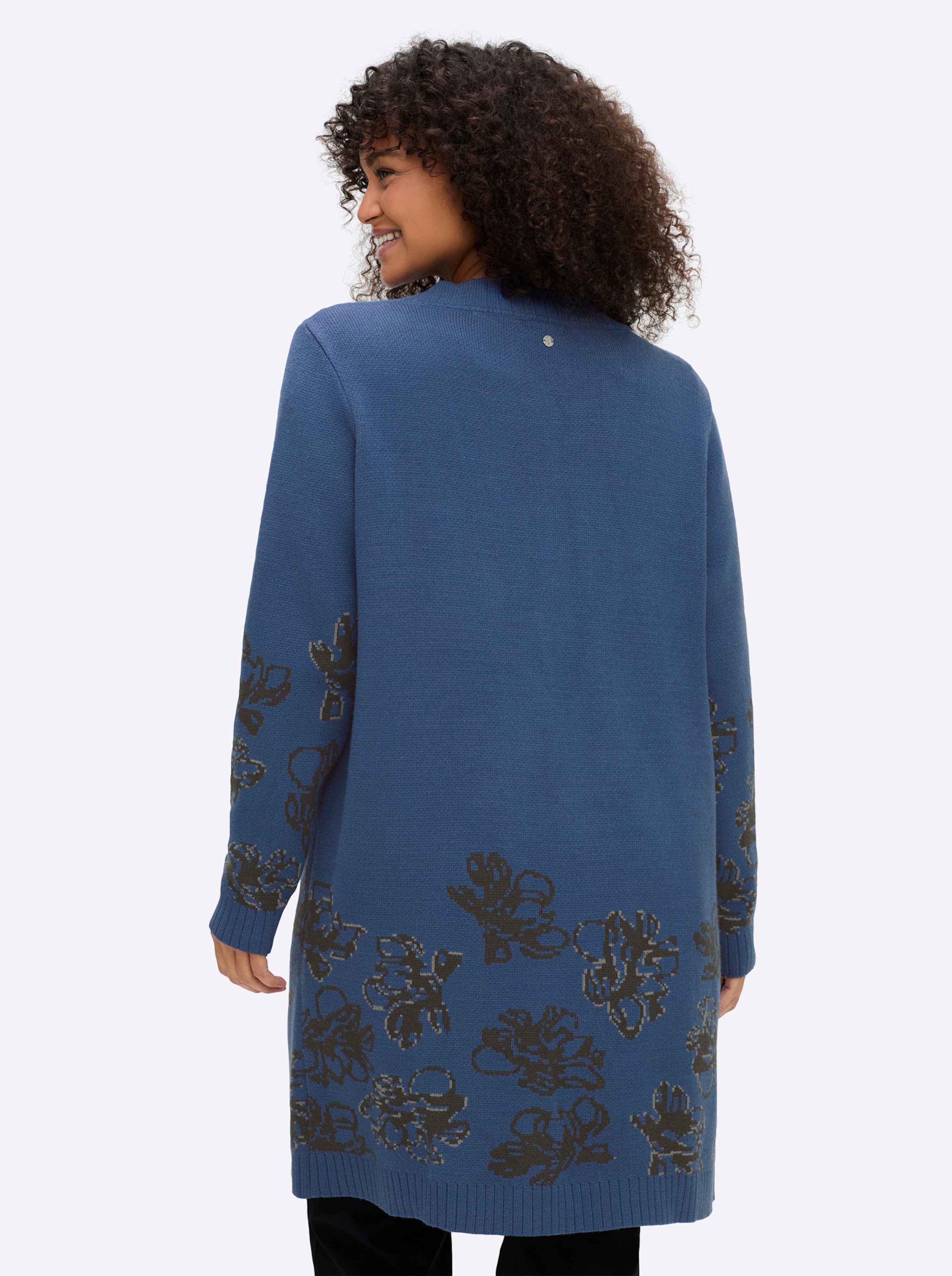 Jacquardstrickjacke