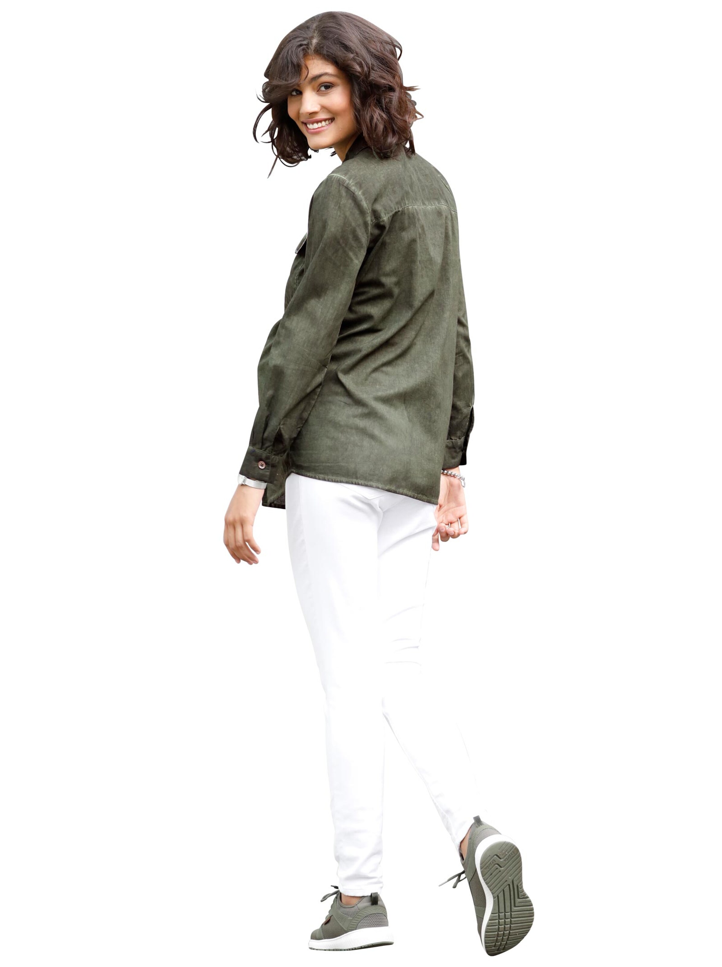 Bluse - khaki