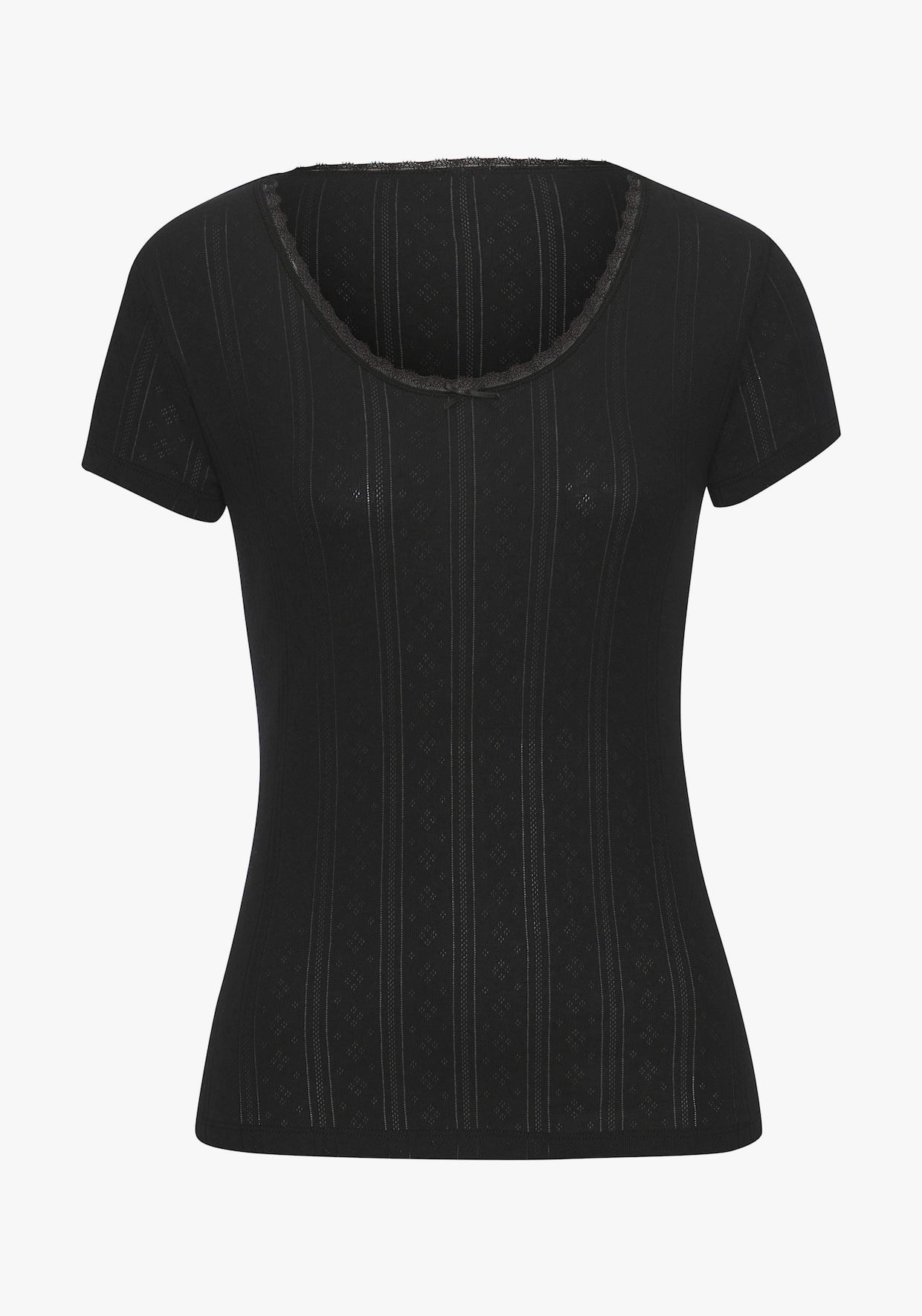 Vivance T-Shirt - schwarz, creme