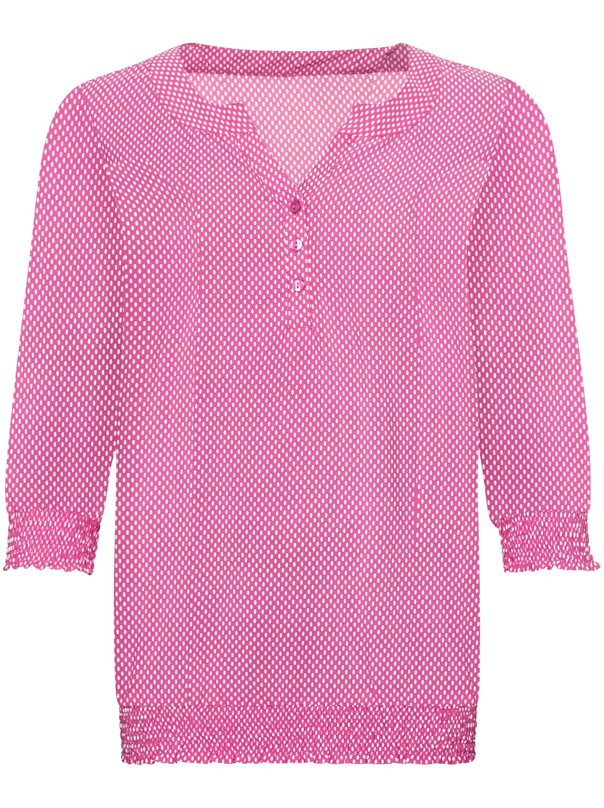 Bluse - fuchsia-bedruckt