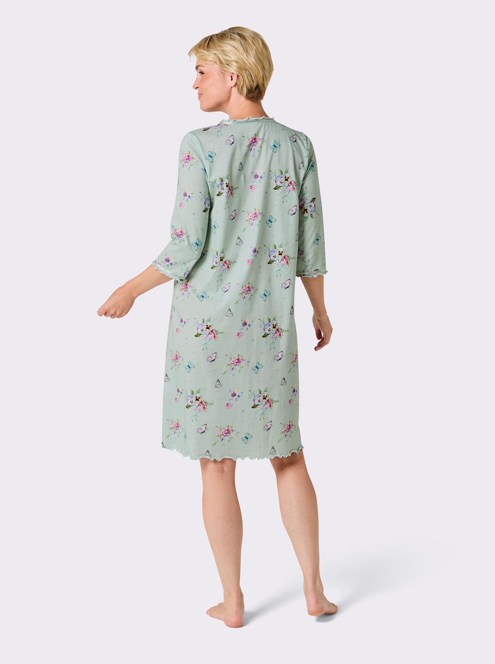 wäschepur Nachthemd - zartmint-bedruckt