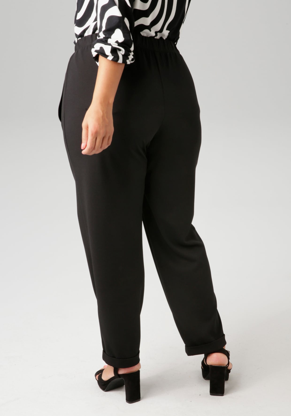 Aniston PLUS Schlupfhose - schwarz