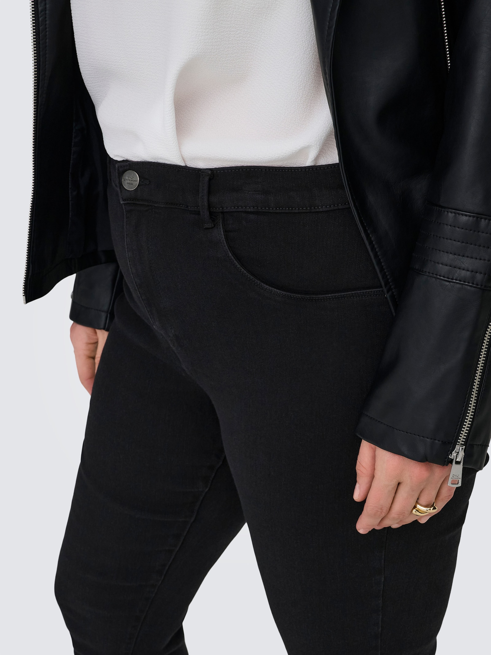 Skinny-fit-Jeans - black