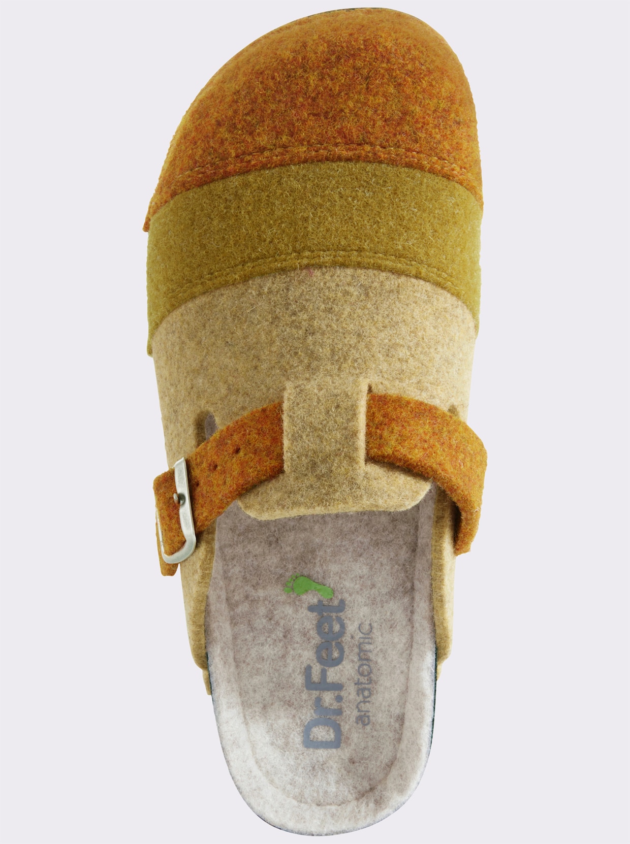 Dr. Feet Chaussons - jaune à rayures