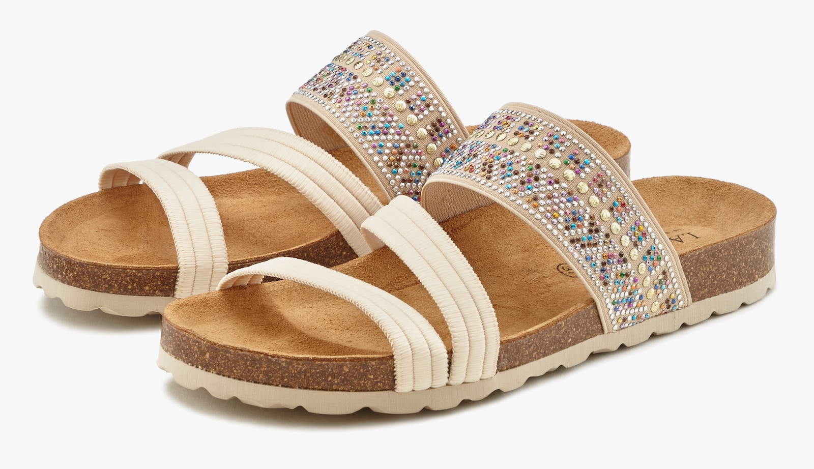 LASCANA Pantolette - beige