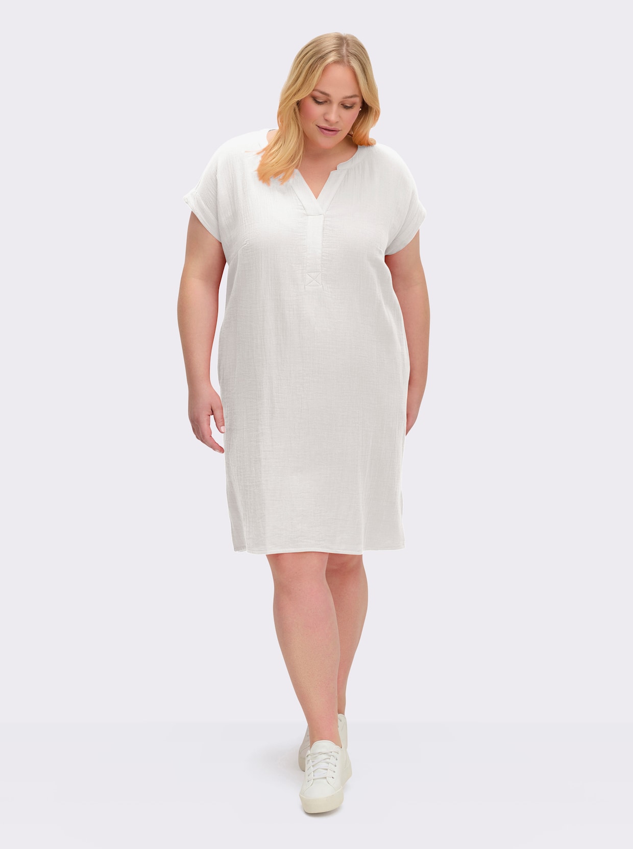 Sommerkleid in Musselin-Qualität - weiß