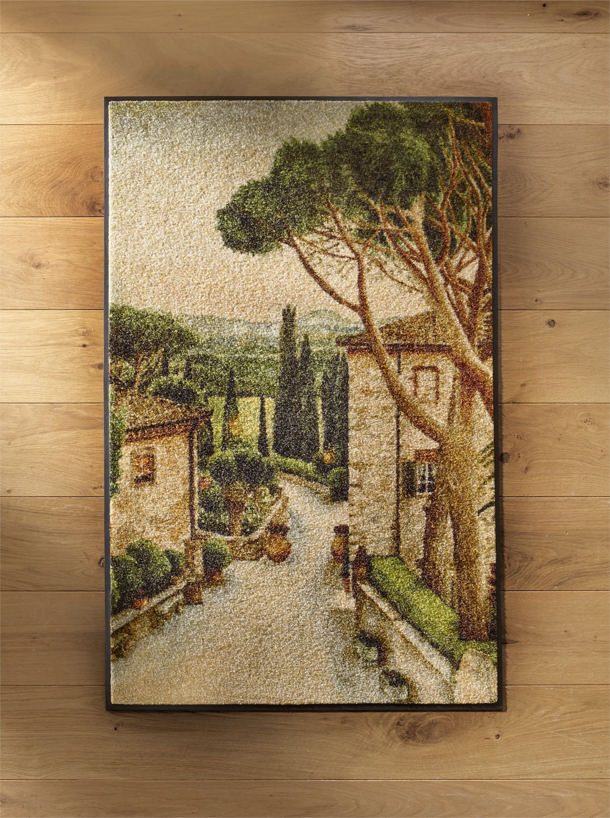 wash+dry by Kleen-Tex Voetmat - groen/naturel